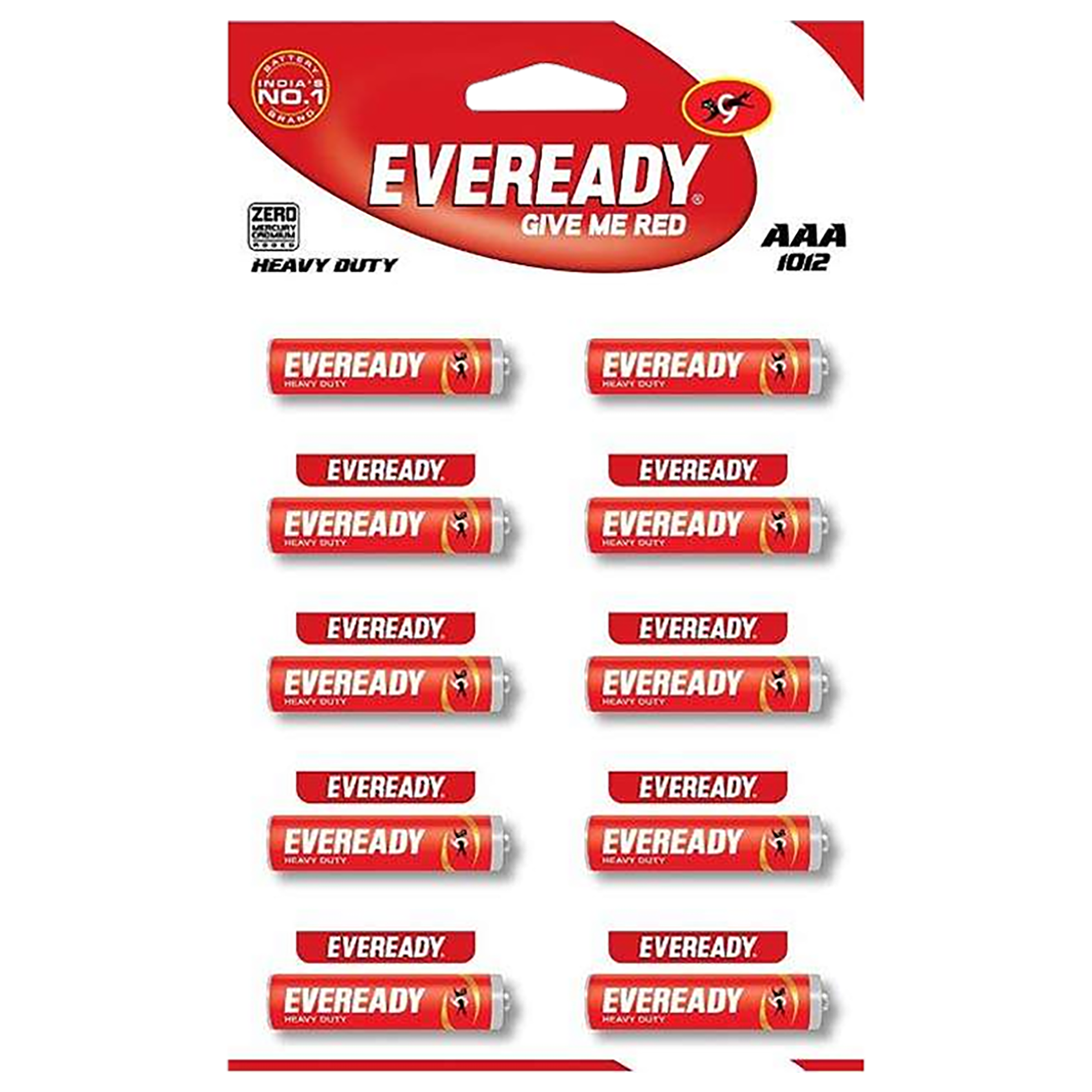 EVEREADY 1012 Carbon Zinc AAA Battery (Pack of 10)