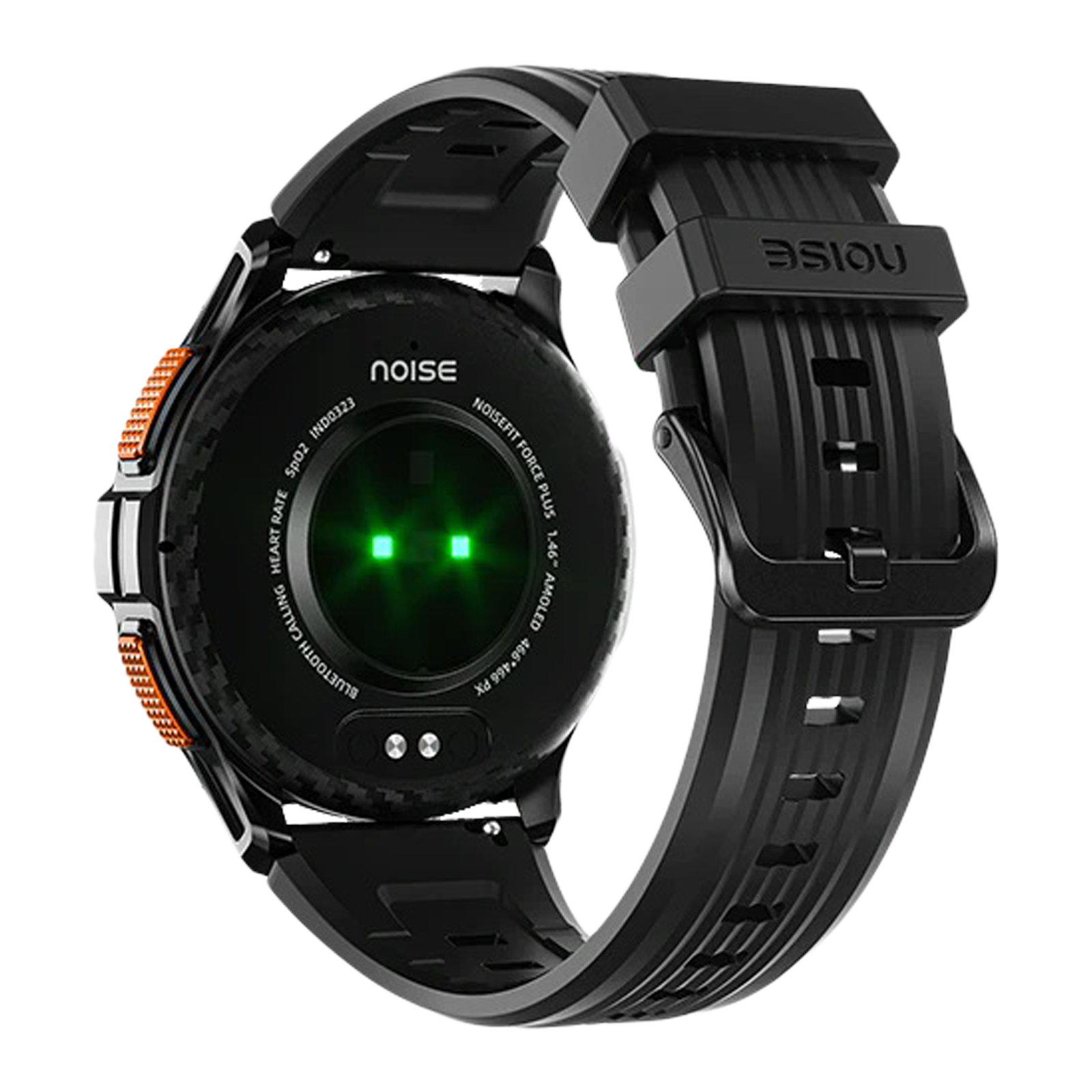 Buy Noise NoiseFit Force Plus Smartwatch with Bluetooth Calling (37.08mm  AMOLED Display, IP67 Water Resistant, Jet Black Strap) Online – Croma