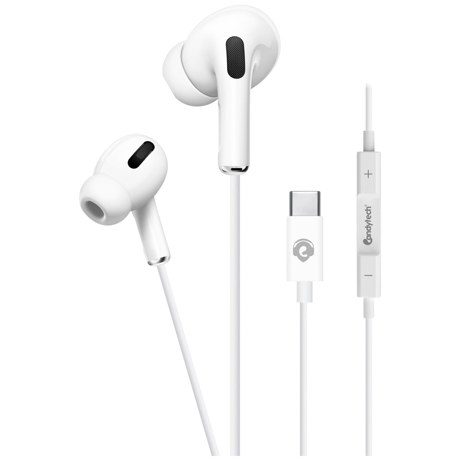 

Candytech HF24 Candypro Wired Earphone with Mic (In Ear, White)