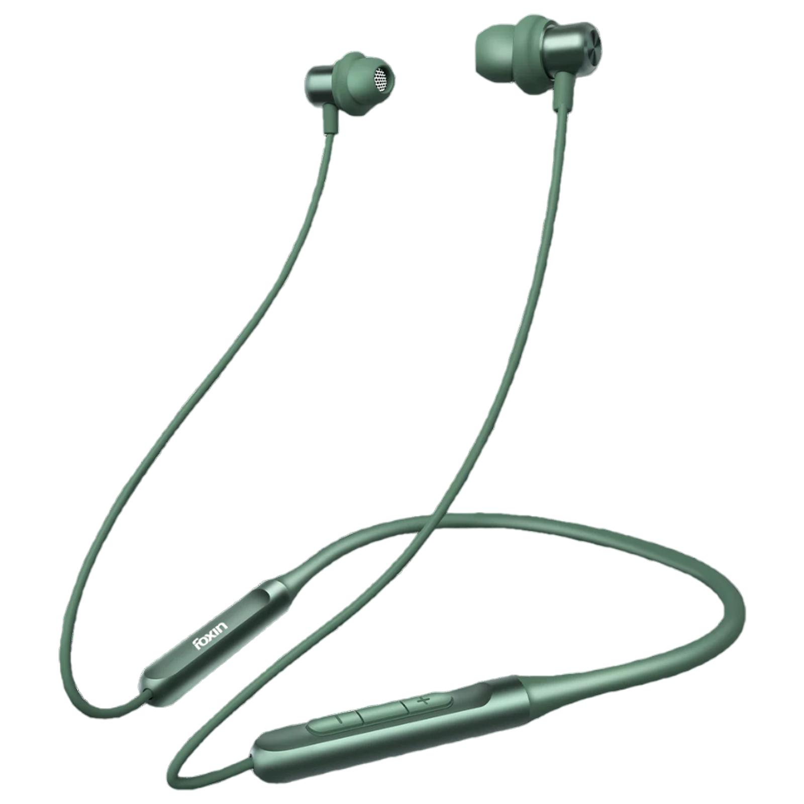 

Foxin FoxBeat 181 Neckband (IPX5 Waterproof, Enhanced Bass Sound Quality, Moss Green)