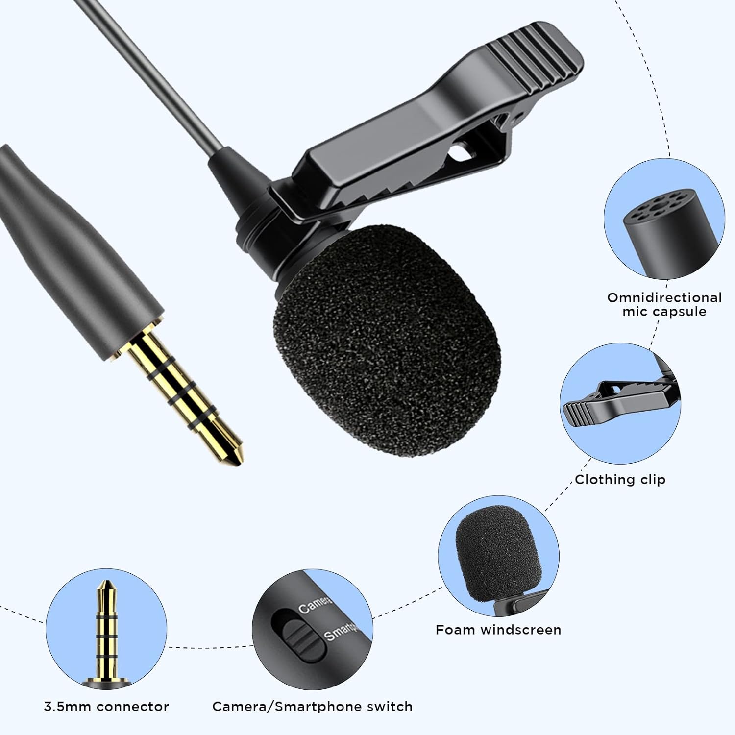 Adaptador Mini Jack 3.5mm A Auricular + Microfono Cromad