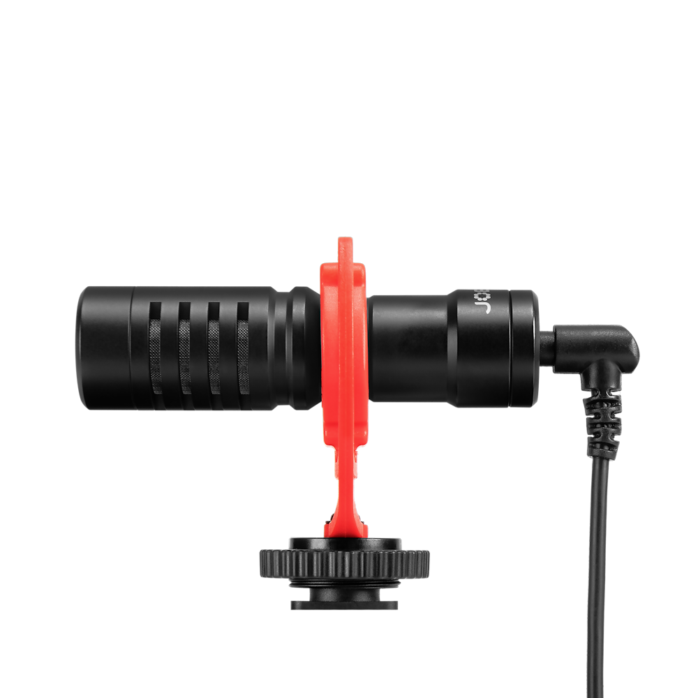 

JOBY Wavo 3.5 Jack Wired Microphone with Safety Locking Disk (Black & Red)