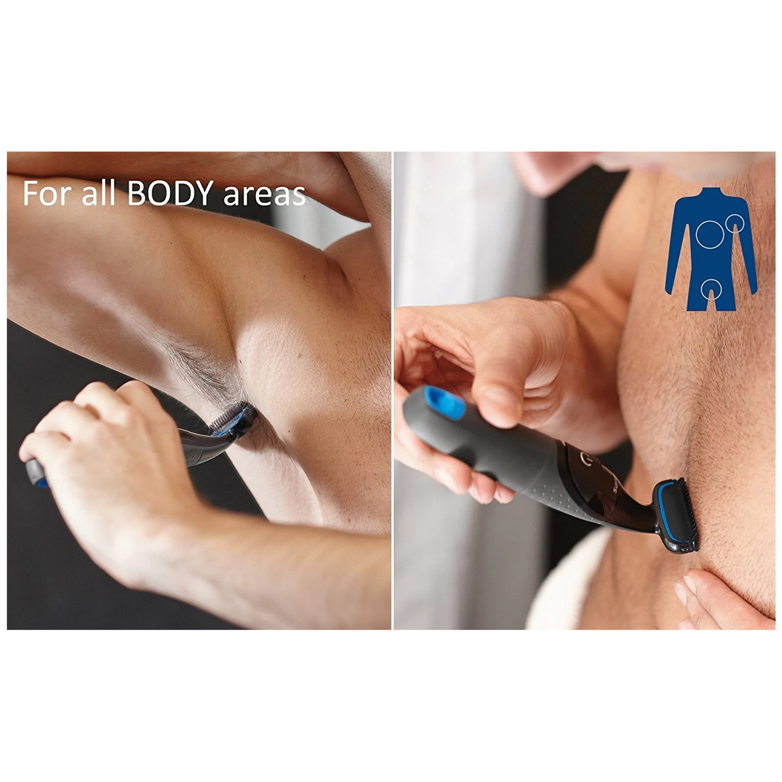 Buy Philips Bodygroom Series 1000 Cordless Body Groomer (Bi-directional,  BG1024/16, Black) Online – Croma