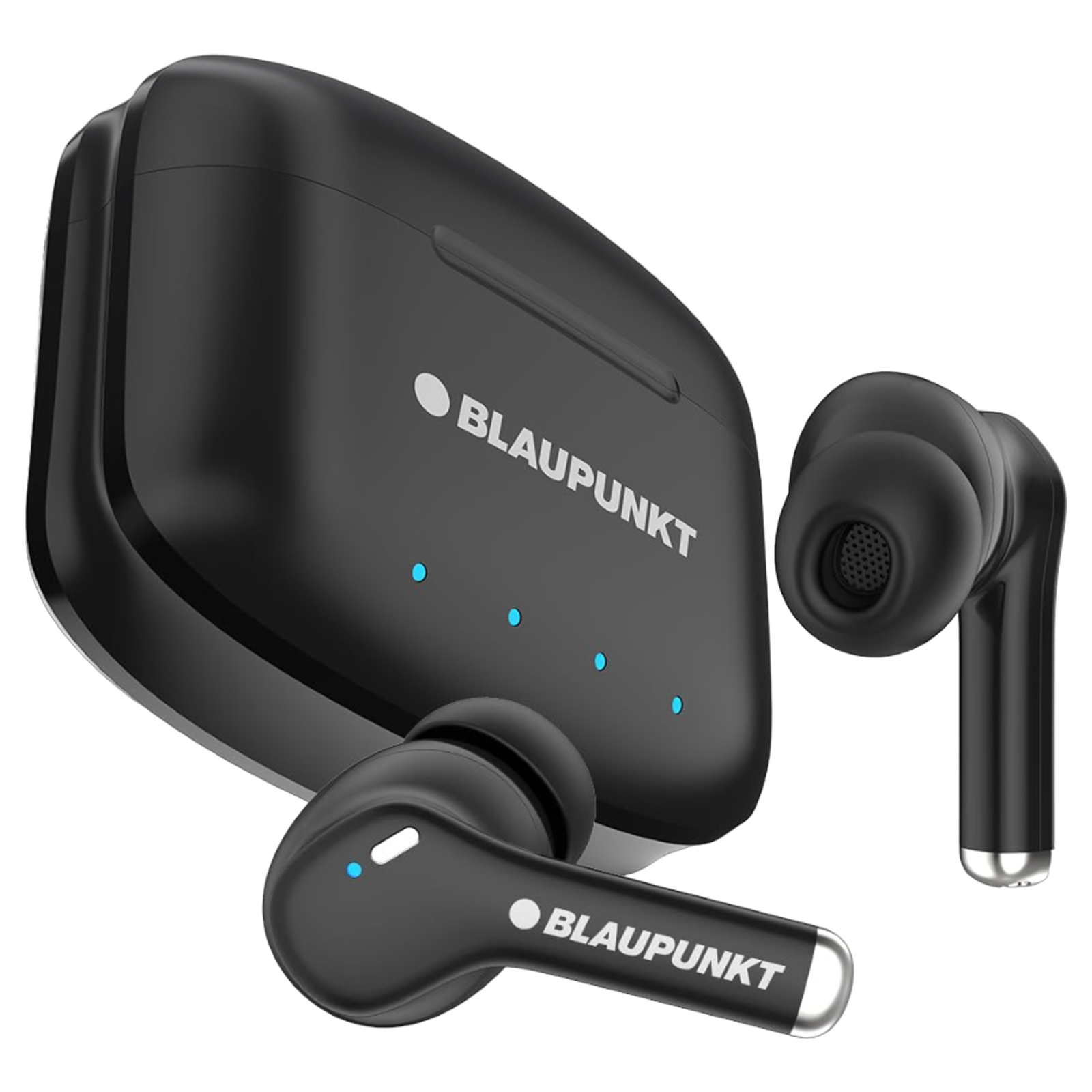 Blaupunkt BTW100 Xtreme TWS Earbuds with Adaptive Noise Cancellation (Turbovolt Charging, Black)