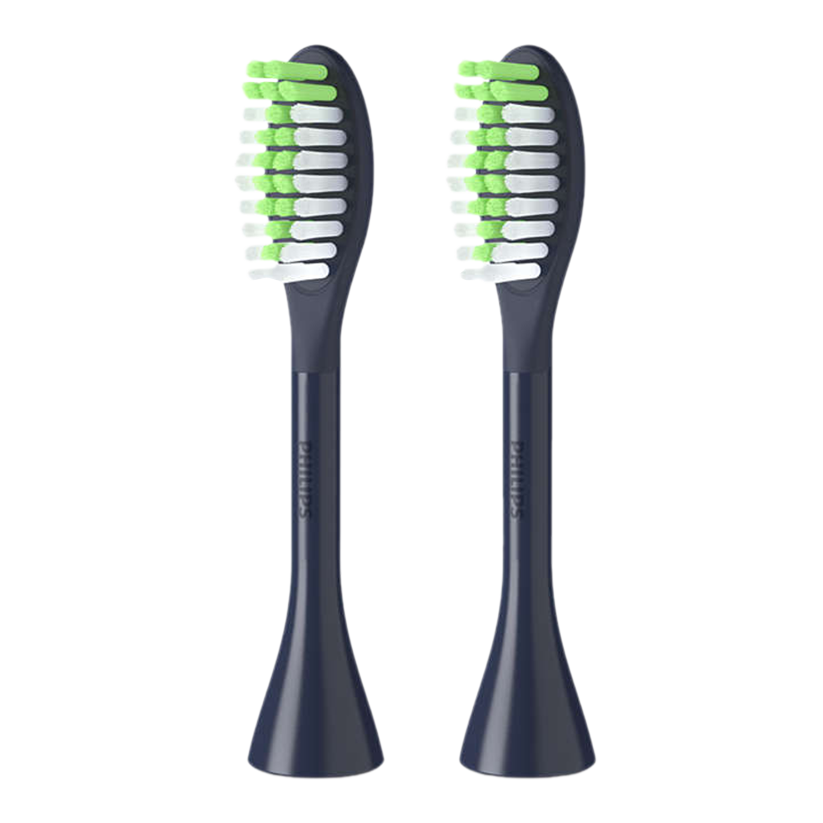 

PHILIPS One by Sonicare Replaceable Brush Head for PHILIPS One Handles (Pack of 2, Micro vibrations & Contoured Bristles, Midnight Blue)