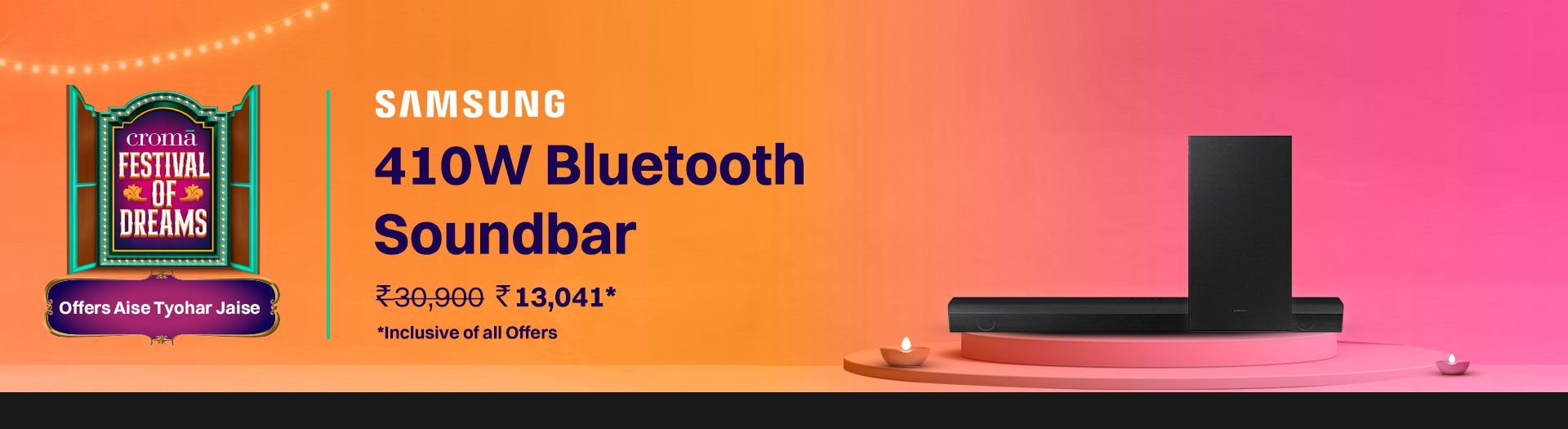 croma.com - Samsung 410W Bluetooth Soundbar