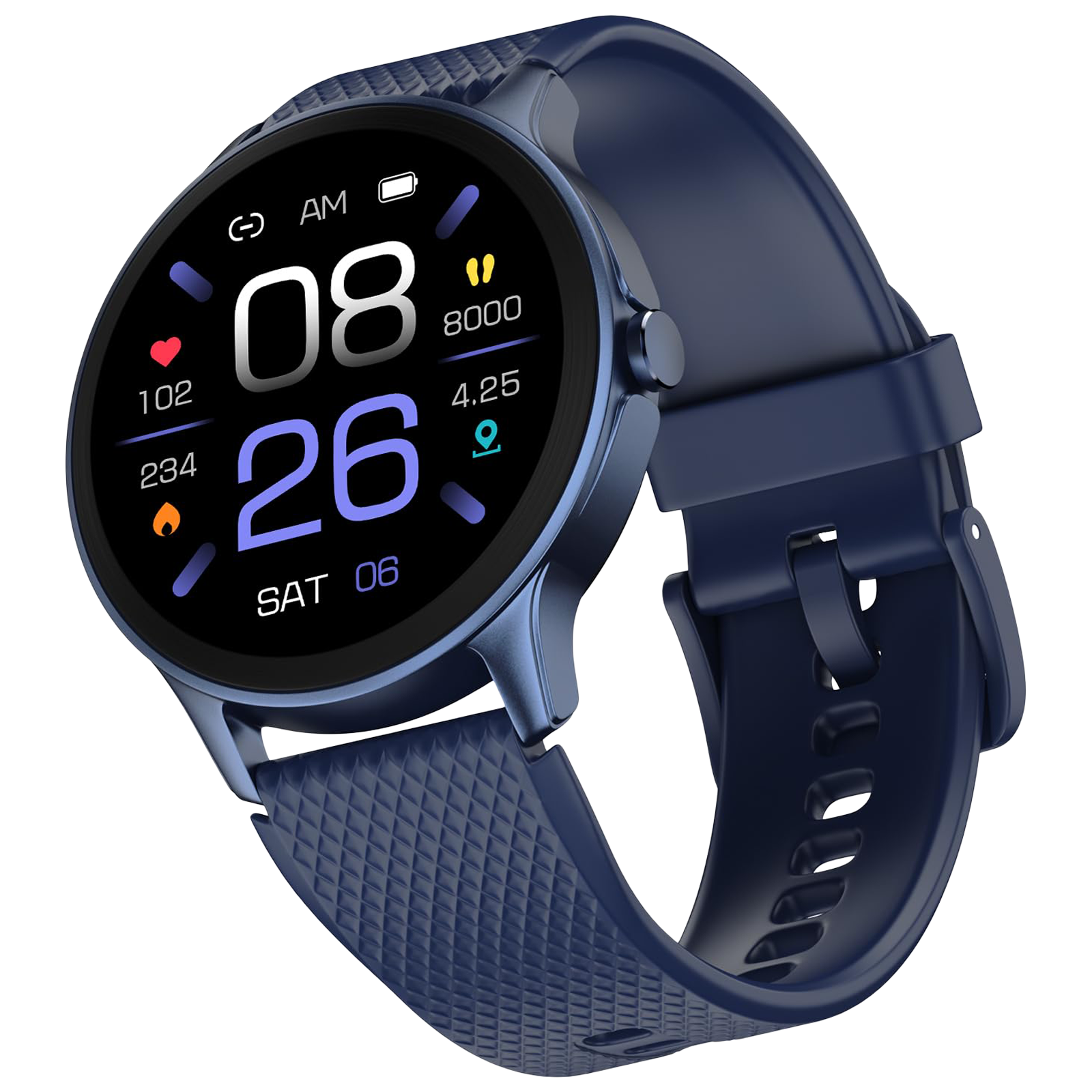 

noise NoiseFit Arc Smartwatch with Bluetooth Calling (35mm TFT Display, IP68 Water Resistant, Midnight Blue Strap)