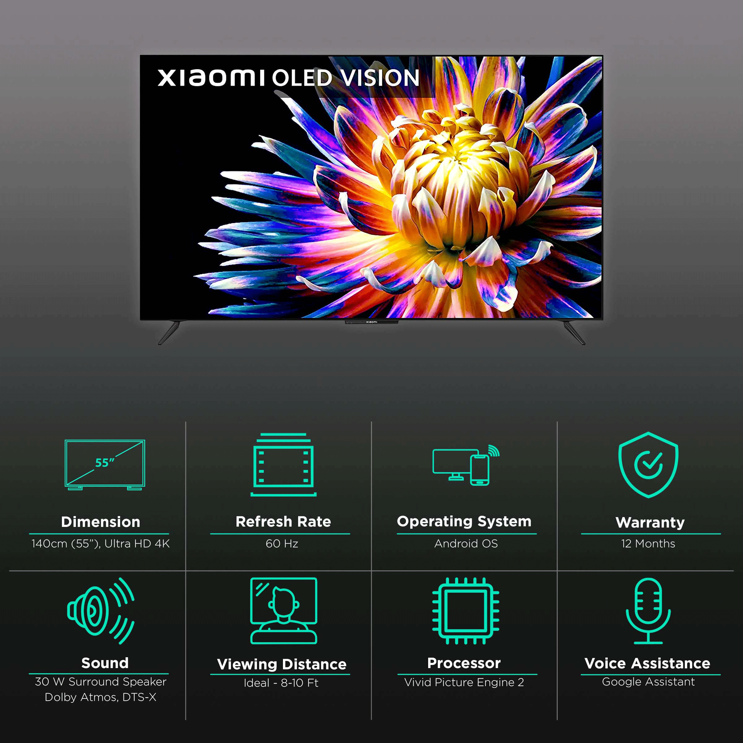 Xiaomi OLED Vision 55, la nueva Smart TV sin marcos de Xiaomi luce un  espectacular panel OLED 4K que enamora