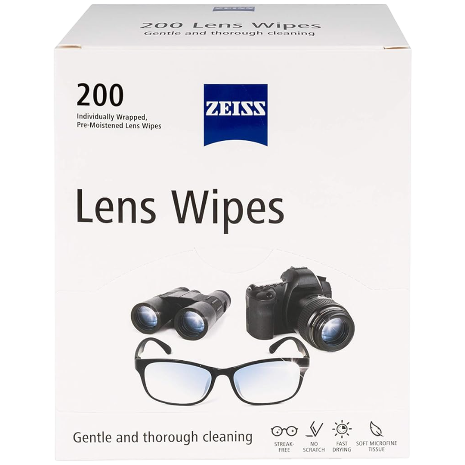 

ZEISS Cleaning Wipes for Lens (200 Count, ZLW200N, White)