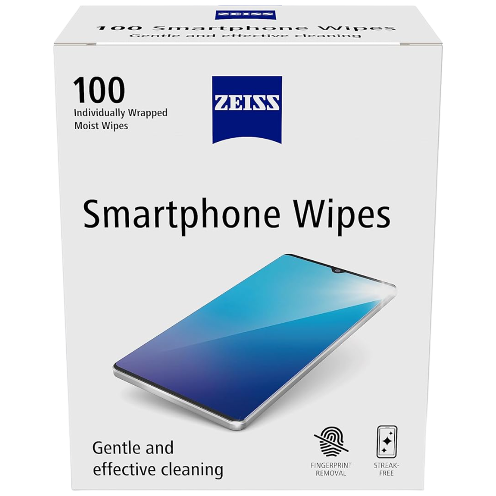 

ZEISS Wipes for Smartphones (100 Count, ZSW100N, White)
