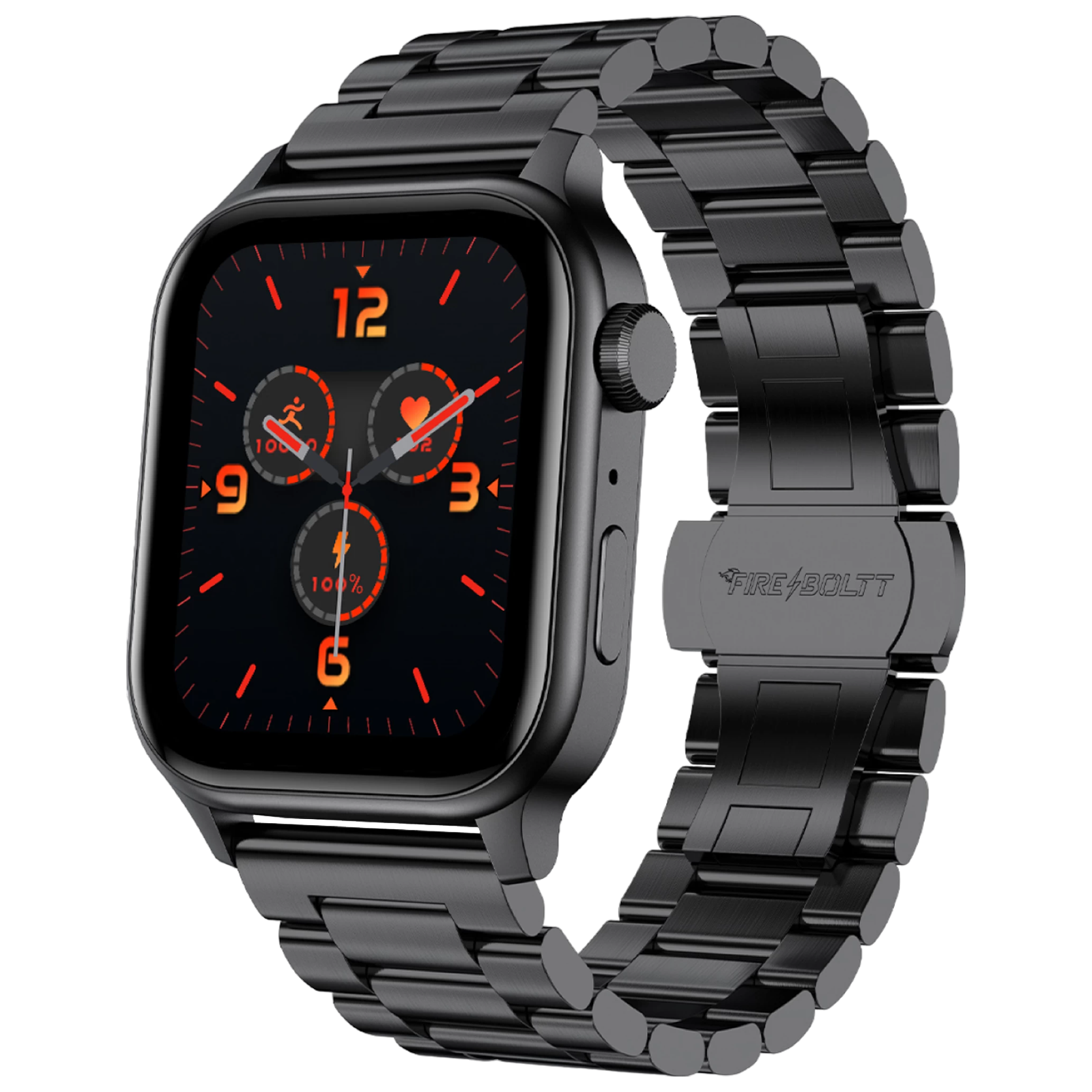 

FIRE-BOLTT Rise Luxe Smartwatch with Bluetooth Calling (47mm HD Display, IP67 Water Resistant, Black Strap)