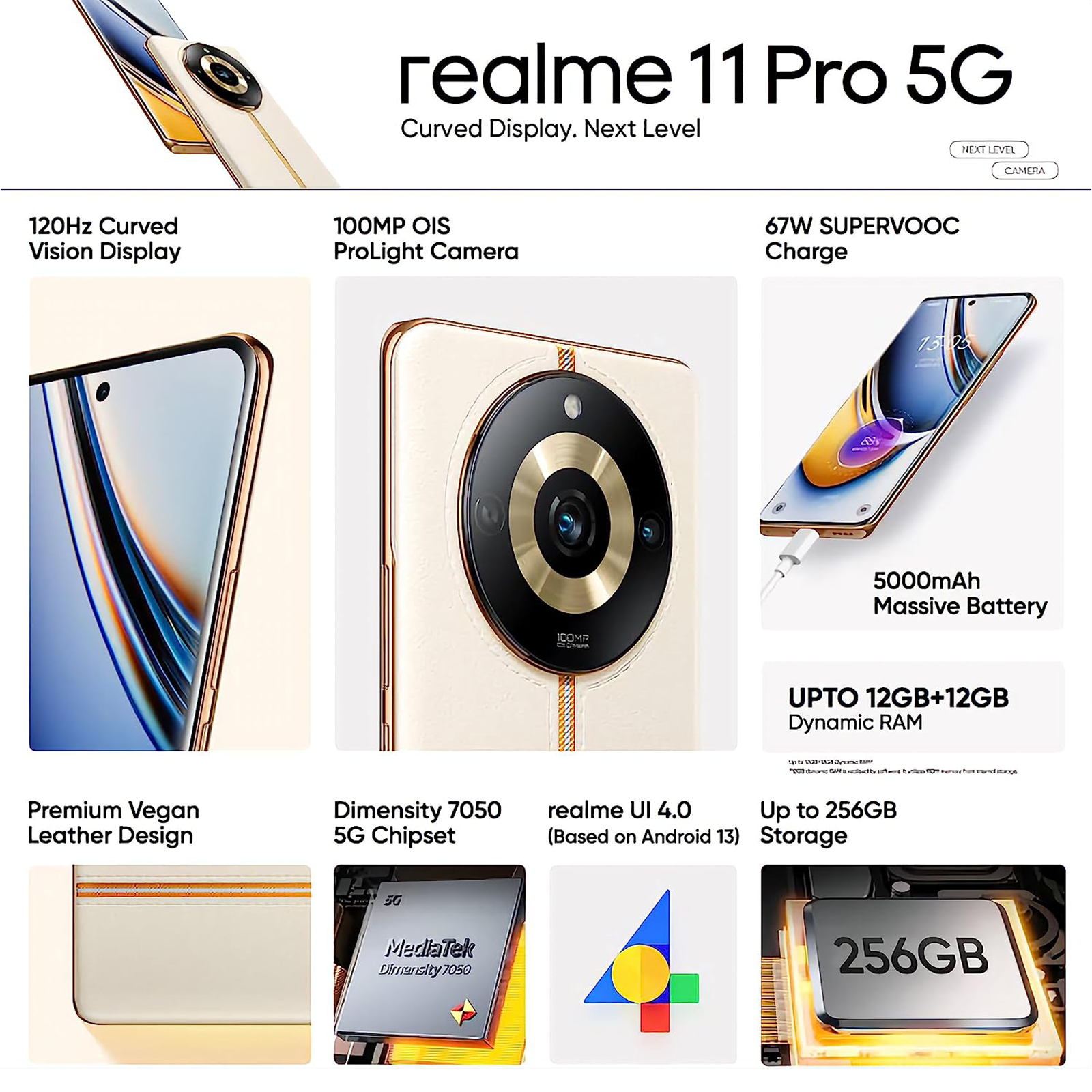 Buy realme 11 Pro 5G (8GB RAM, 128GB, Oasis Green) Online - Croma