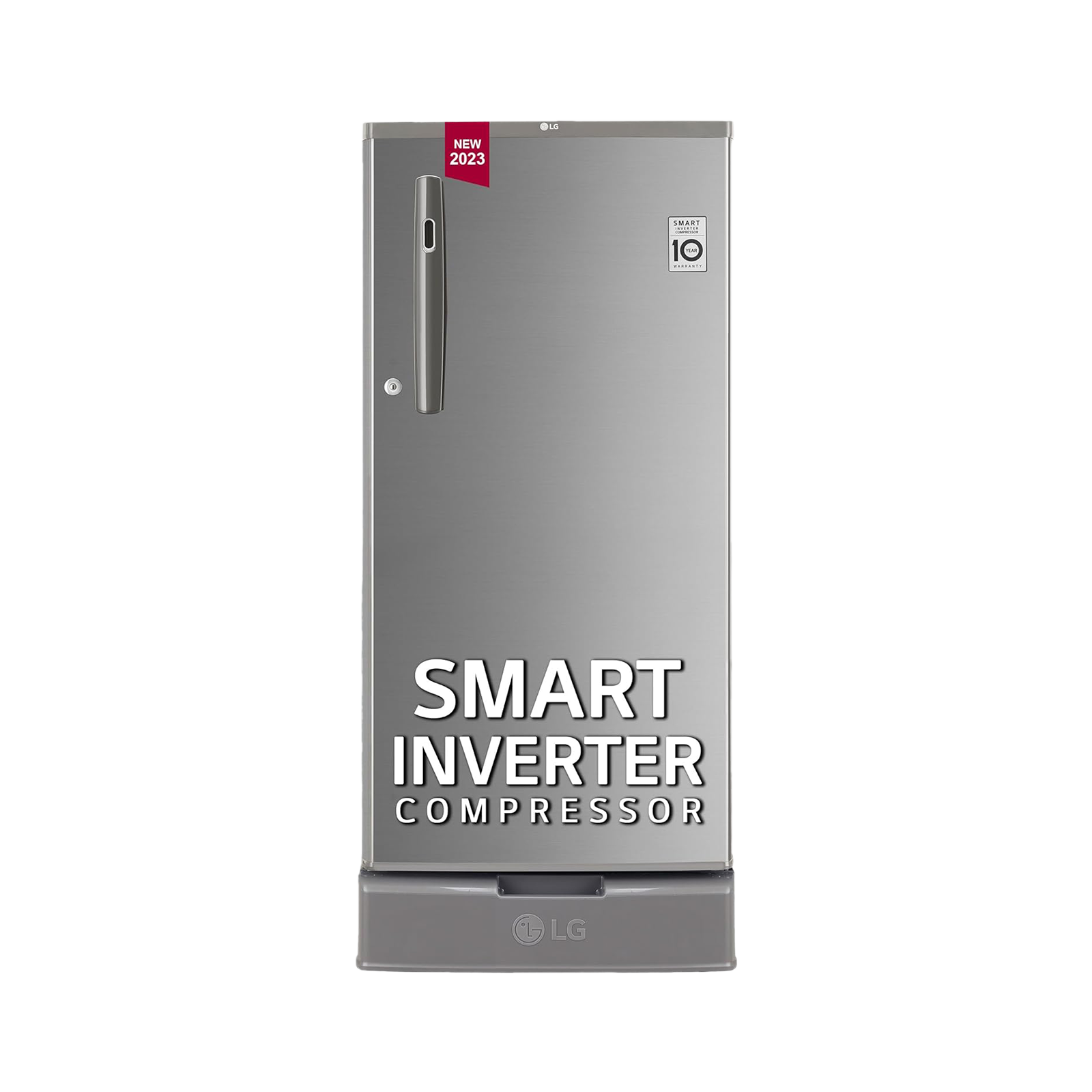 

LG 185 Litres 4 Star Direct Cool Single Door Refrigerator with Antibacterial Gasket (GL-D199OPZY.DPZZPS, Shiny Steel)