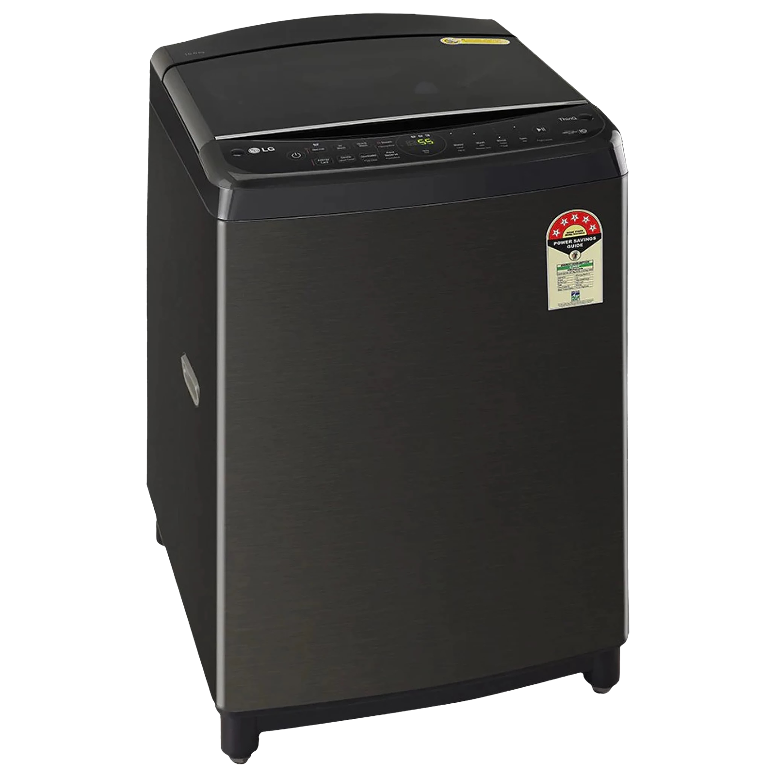 Buy LG 10 kg 5 Star Inverter Fully Automatic Top Load Washing Machine  (T10SJMB1Z.ABMQEIL, Smart Inverter Technology, Middle Black) Online - Croma