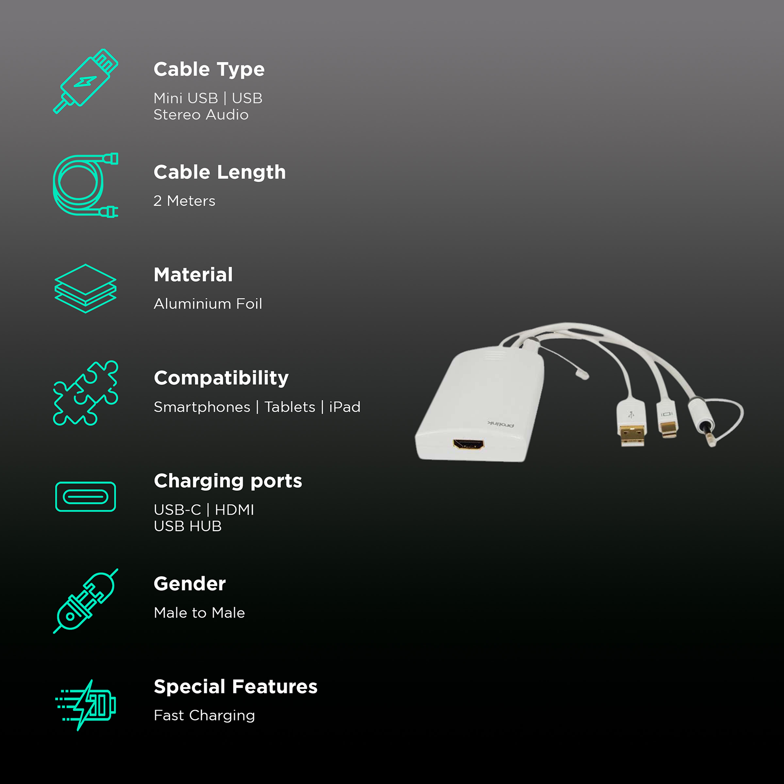 MINIPRO Standard USB Mini B Cable - 20in – MINIPRO®
