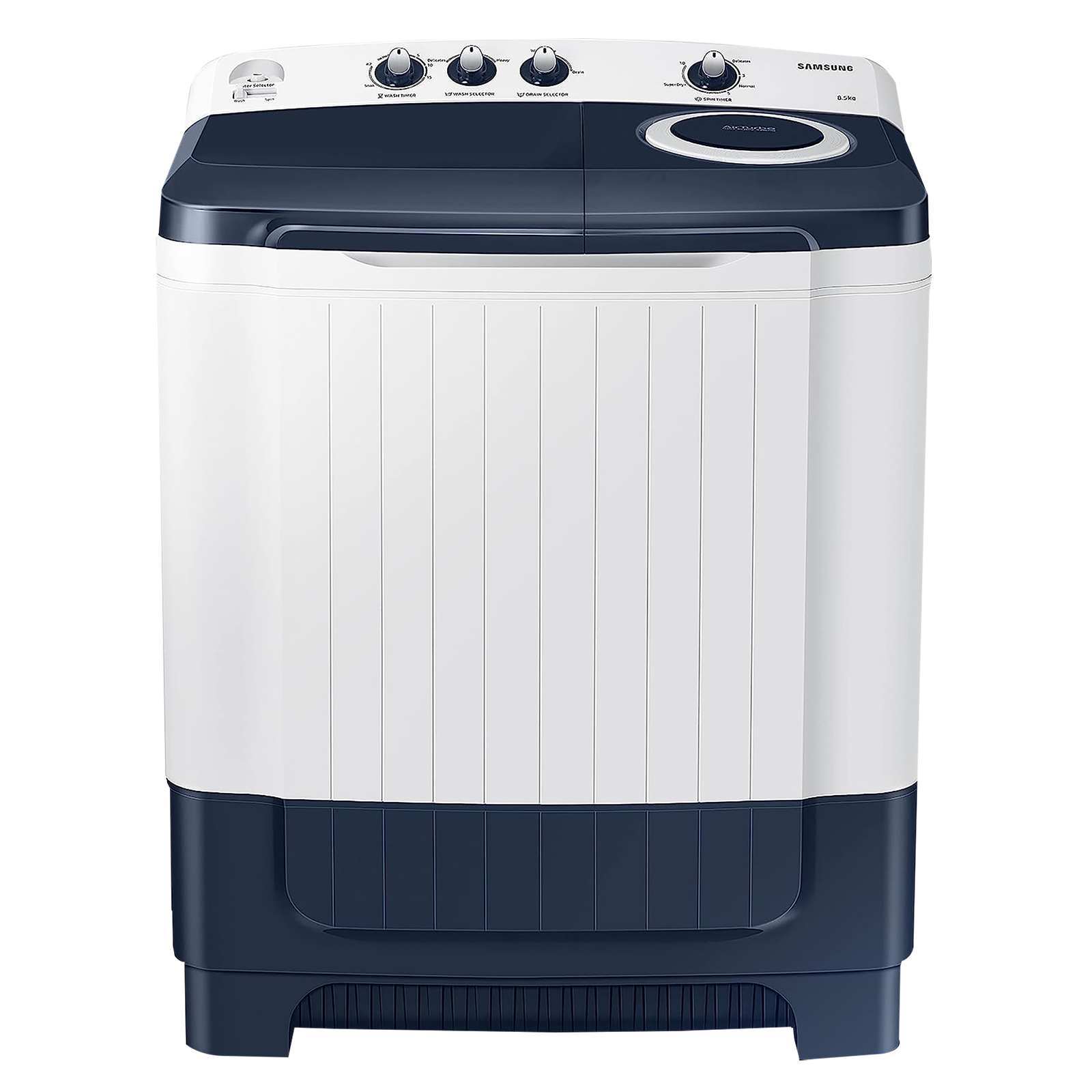 SAMSUNG 8.5 kg 5 Star Semi Automatic Washing Machine with Magic Filter (WT85R4000LL/TL, Light Grey)