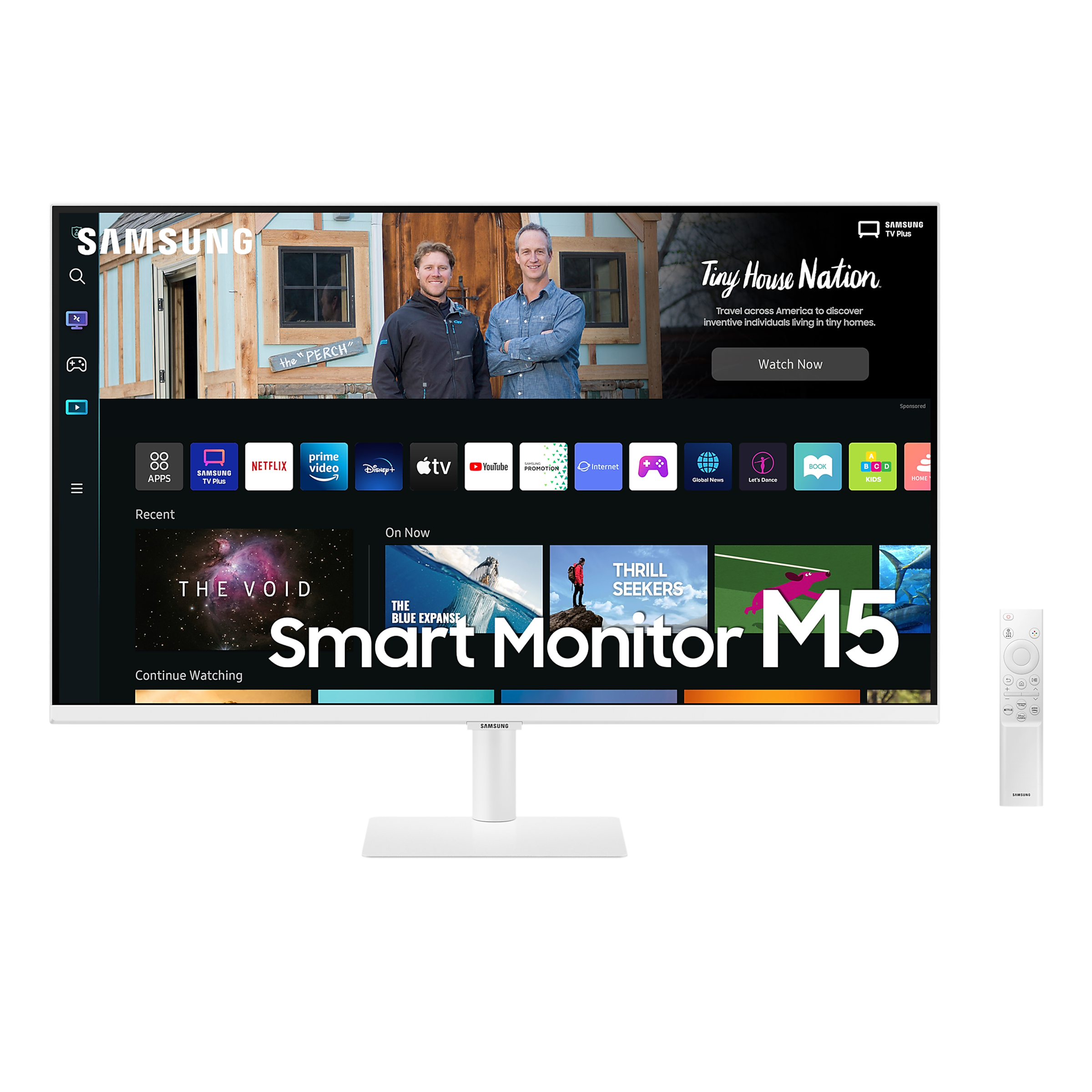 SAMSUNG M5 81.3 cm (32 inch) Full HD VA Panel LED Ultra Wide Smart Monitor with Smart TV Experience