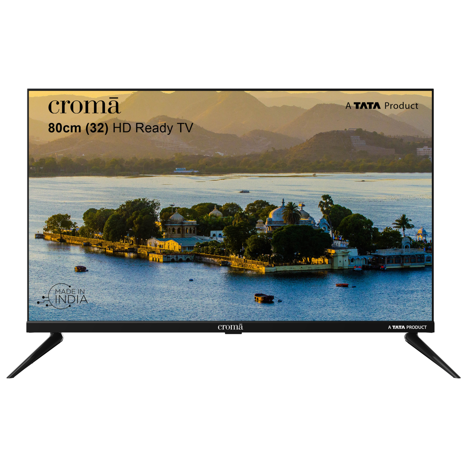 Croma CREL032HBD307601 80 cm (32 inch) HD Ready LED TV with Bezel Less Display (2023 model)