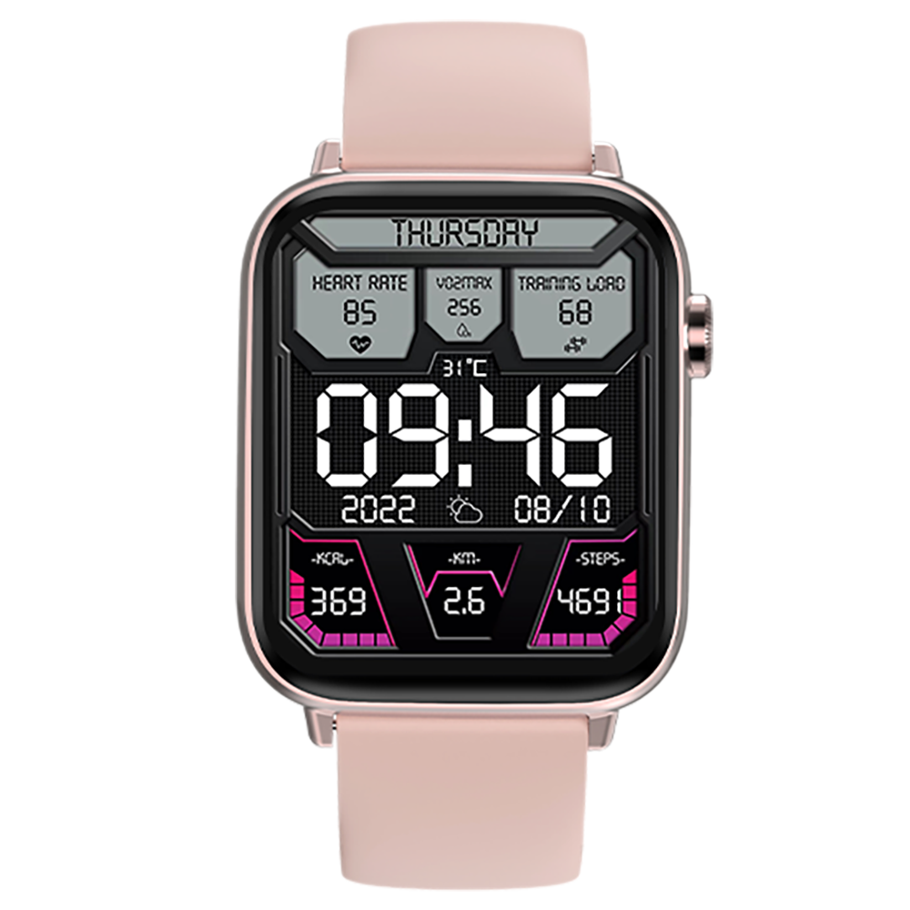 Pink Fire Bolt Ninja Fit Pro Smartwatch Bluetooth Calling