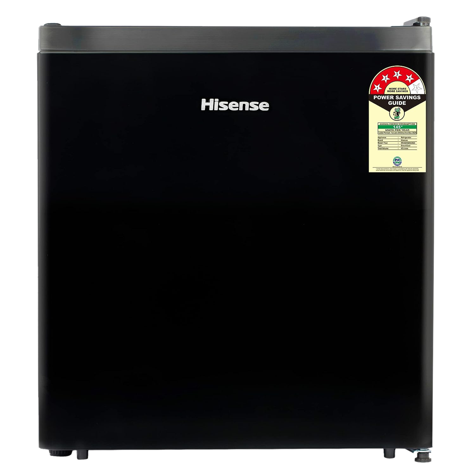 

Hisense 45 Litres 4 Star Direct Cool Single Door Refrigerator with Separate Chiller Zone (RR46D4SBN, Black)