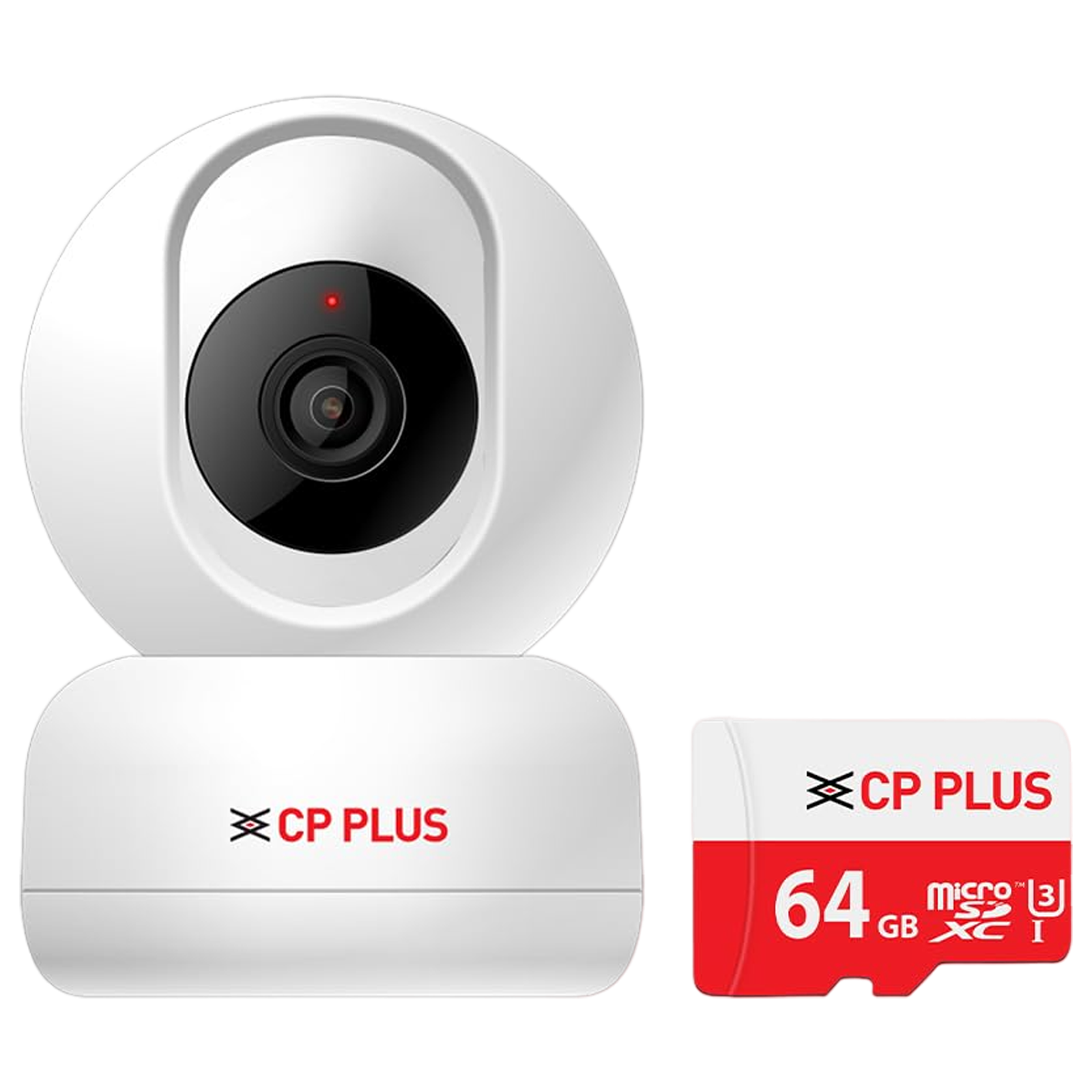CP PLUS ezyKam Plus Full HD WiFi Dome CCTV Security Camera (Two Way Audio, CP-E26AM, White)
