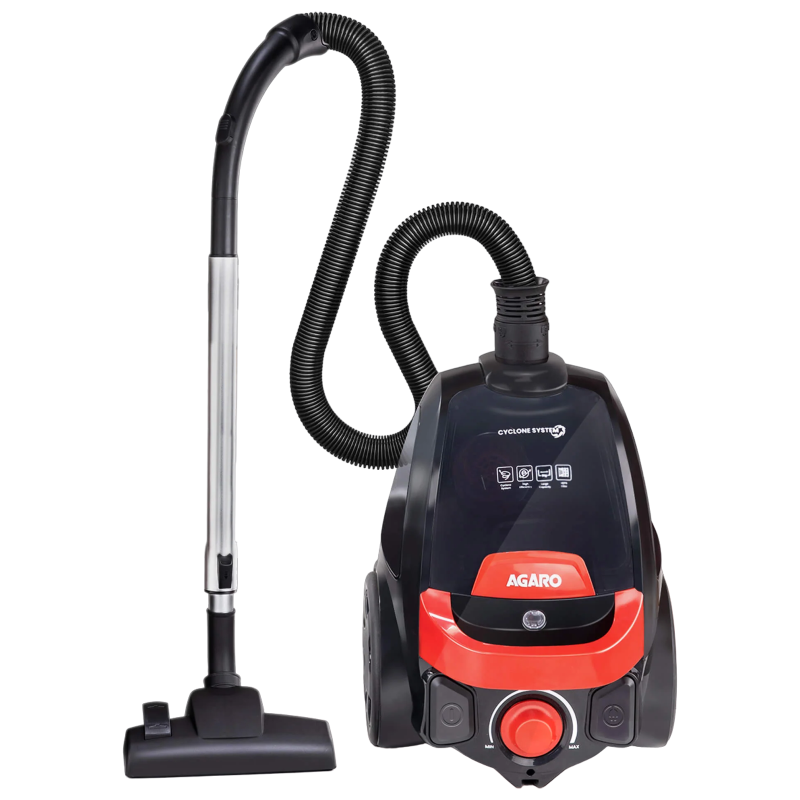 AGARO ICON 1600 Watts Dry Vacuum Cleaner (1.5 Litres Tank, 33424, Black and Red)