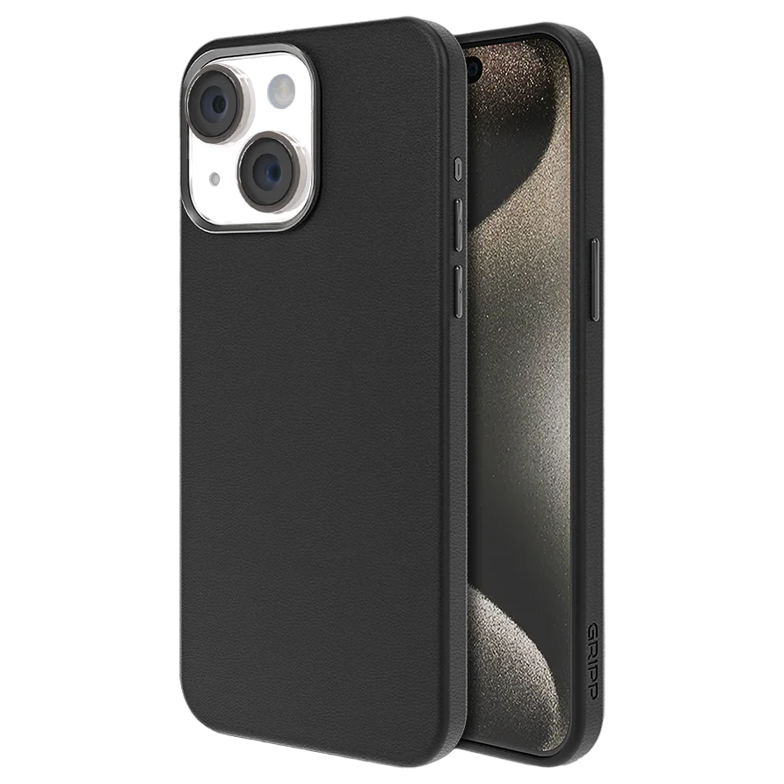 

GRIPP Heritage Xtreme Back Cover for iPhone 15 (Full MagSafe Compatibility, Black)