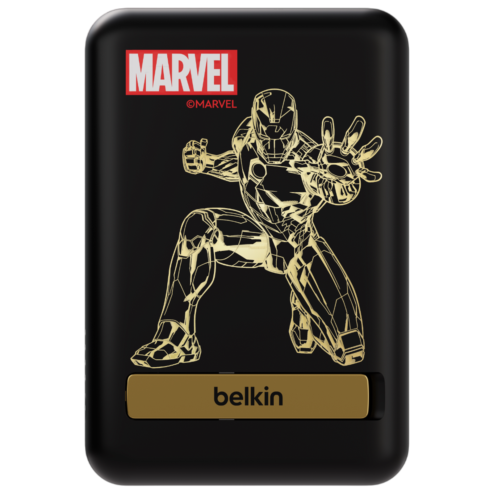 belkin Ironman 5000 mAh 7.5W Fast Charging Power Bank (1 USB Type C Port, Overcharge Protection, Black)
