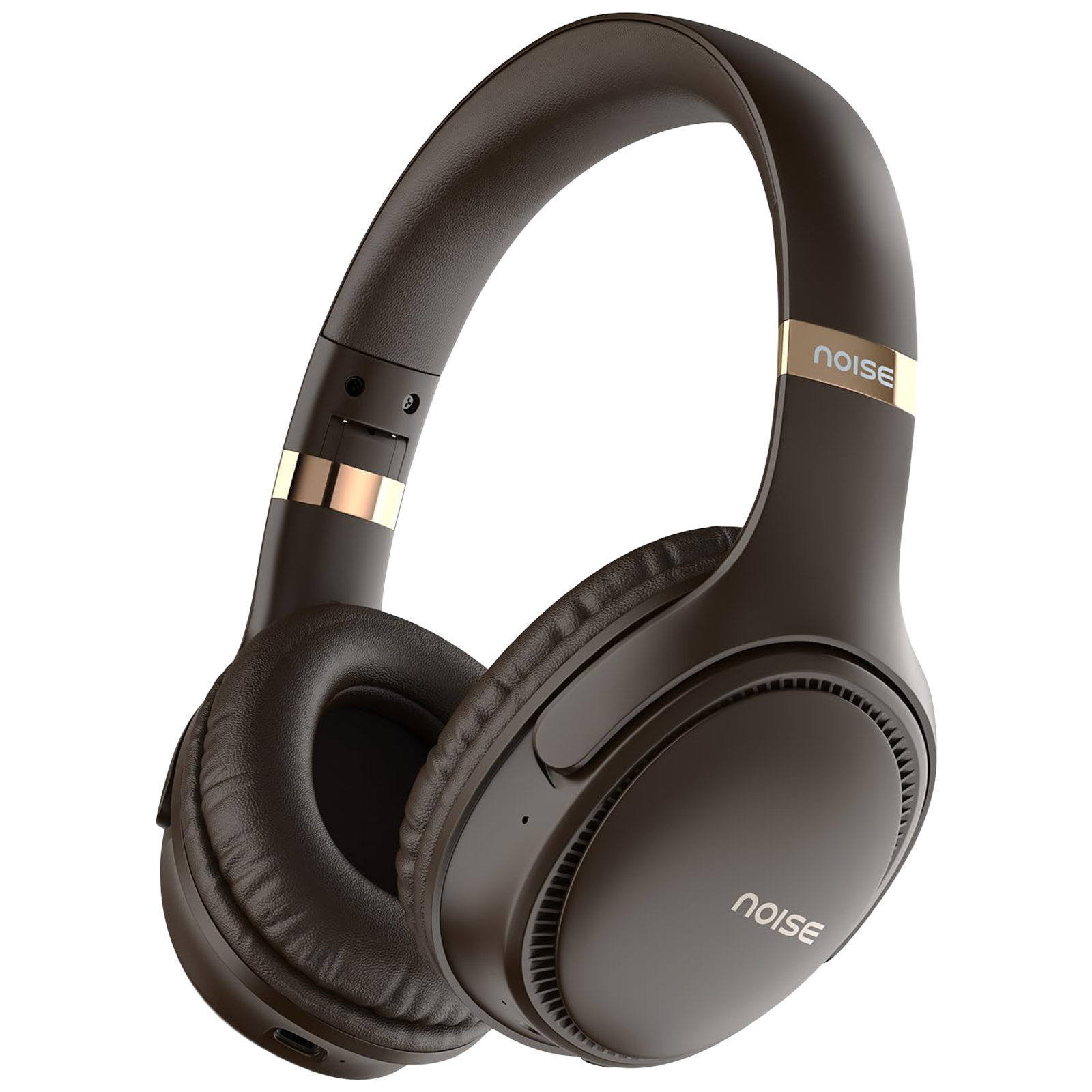 noise Three Bluetooth Headphone with Mic (Google Assistant Enabled, Over Ear, Chocolate Brown)