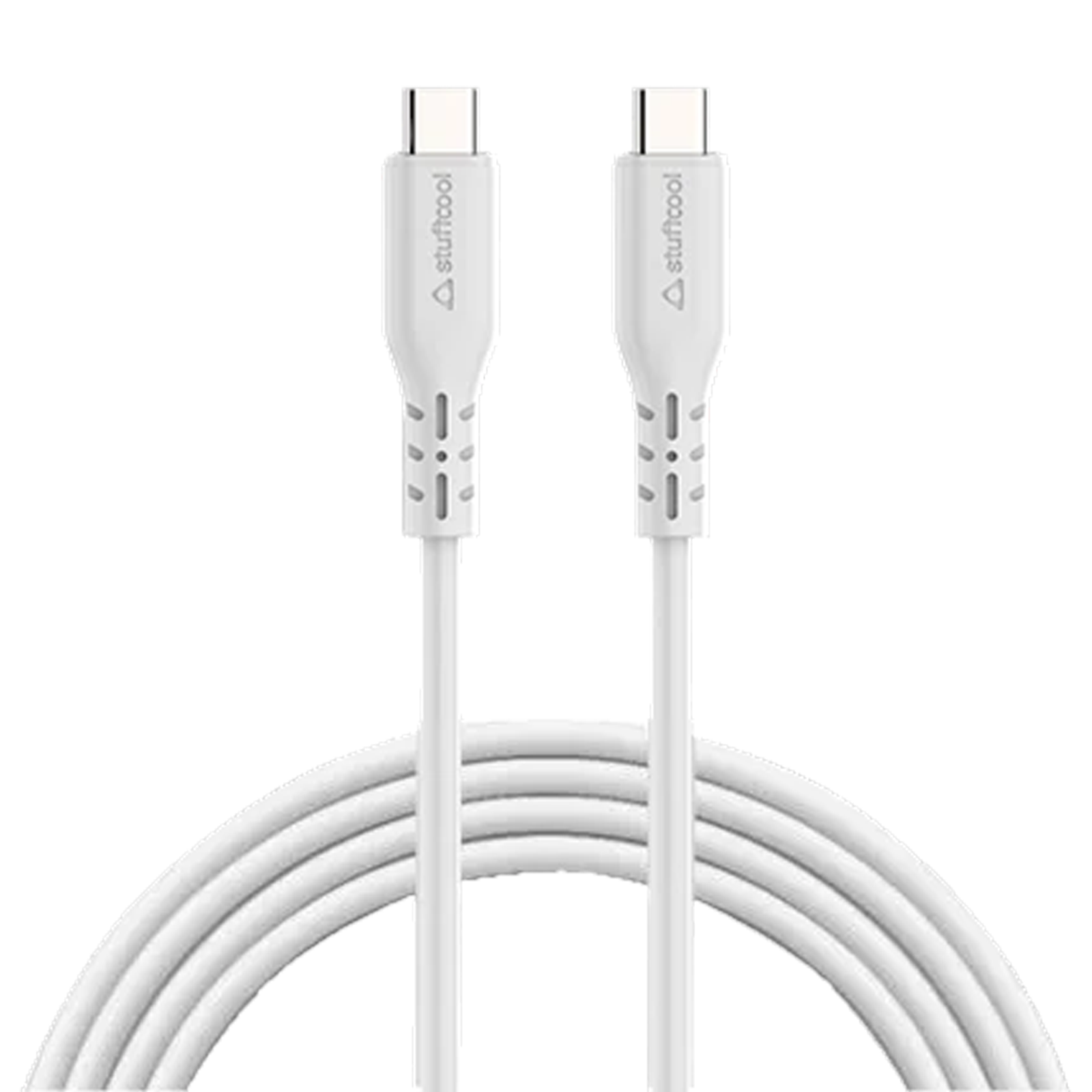 stuffcool Celer Type C to C 4.9 Feet (1.5M) Cable (Sync and Charge Support, White)