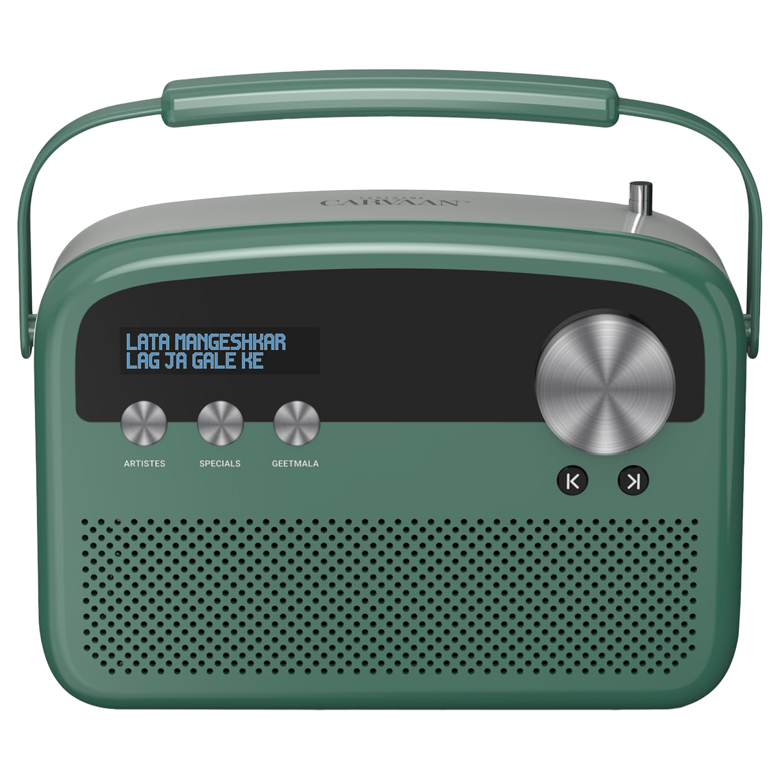 SAREGAMA Carvaan Lite Hindi 20 Watts Portable Bluetooth Speaker (5 Hours Playtime, Stereo Channel, Jade Green)