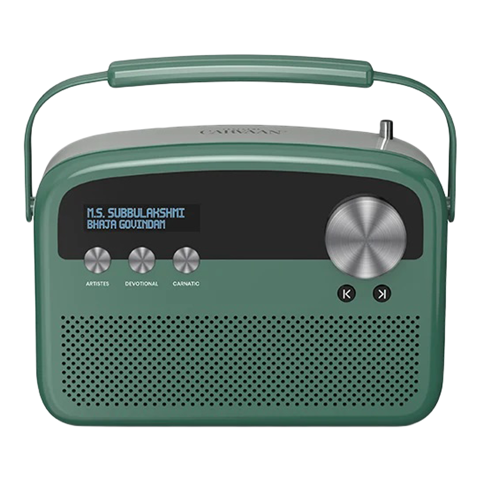 SAREGAMA Carvaan Lite Tamil 20 Watts Portable Bluetooth Speaker (5 Hours Playtime, Stereo Channel, Jade Green)