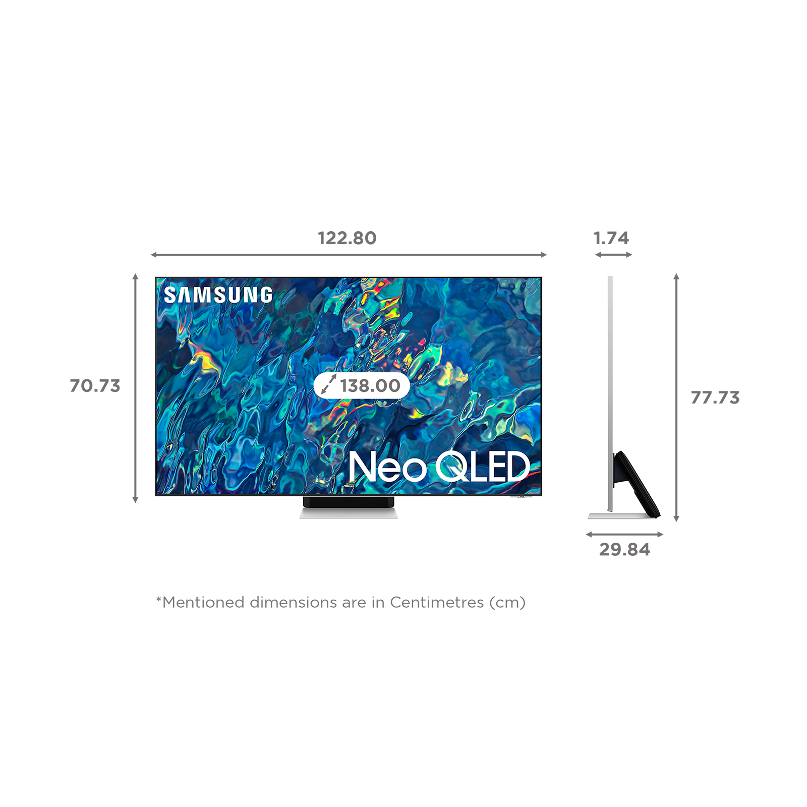Samsung 138 cm (55 inches) 4K Ultra HD Smart NEO QLED TV QA55QN85BAKLXL  (Bright Silver)