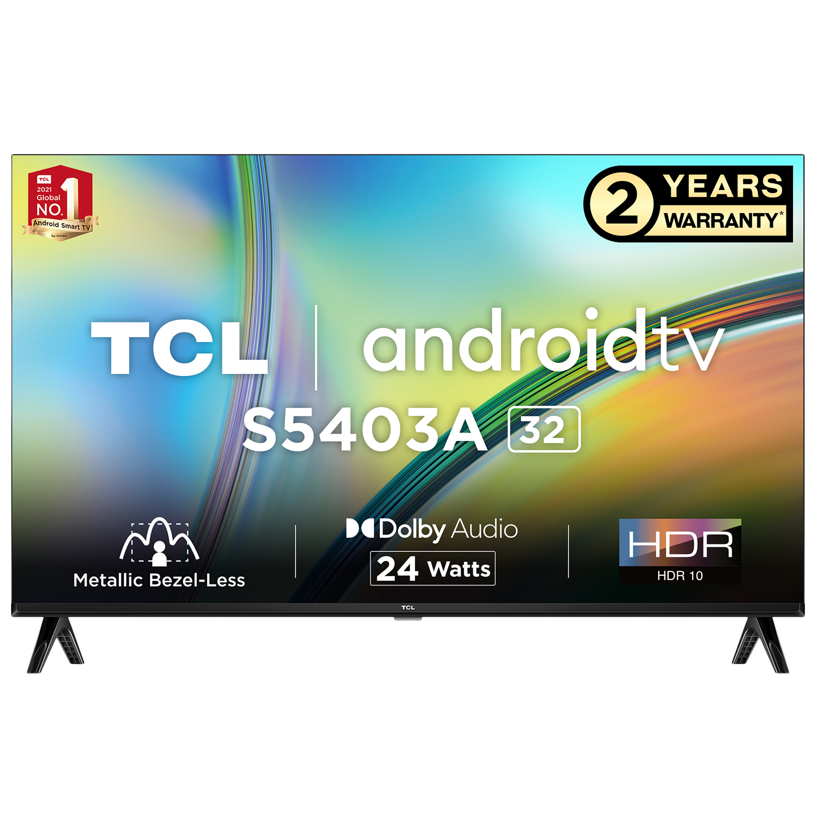 TCL S5403A 80 cm (32 inch) HD Ready LED Smart Android TV with HDR 10 Support (2023 model)