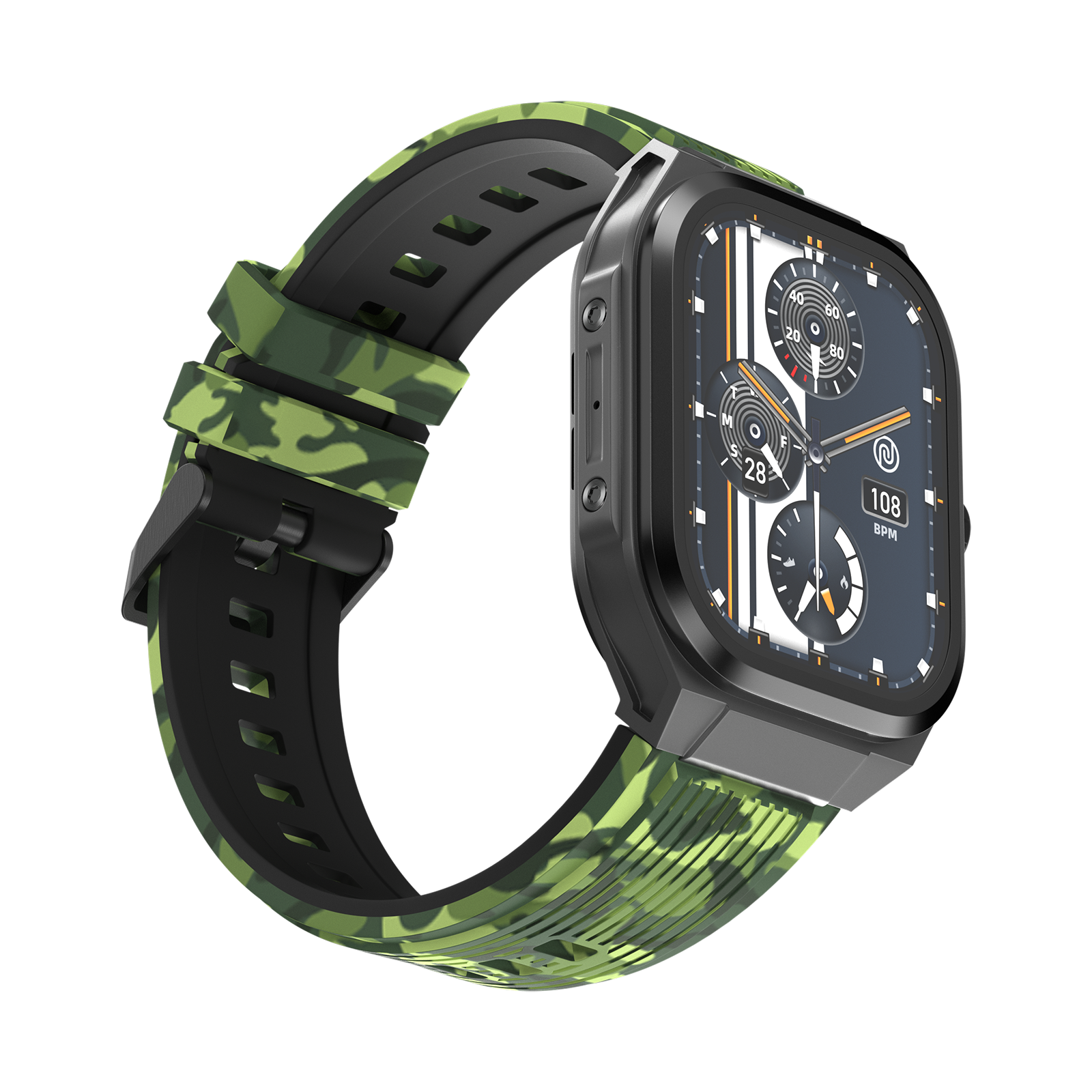 Buy noise ColorFit Thrill Smartwatch with Bluetooth Calling (50.8mm, 1.5ATM Water  Resistant, Camo Green Strap) online at best prices from Croma. Check  product details, reviews & more. Shop now!