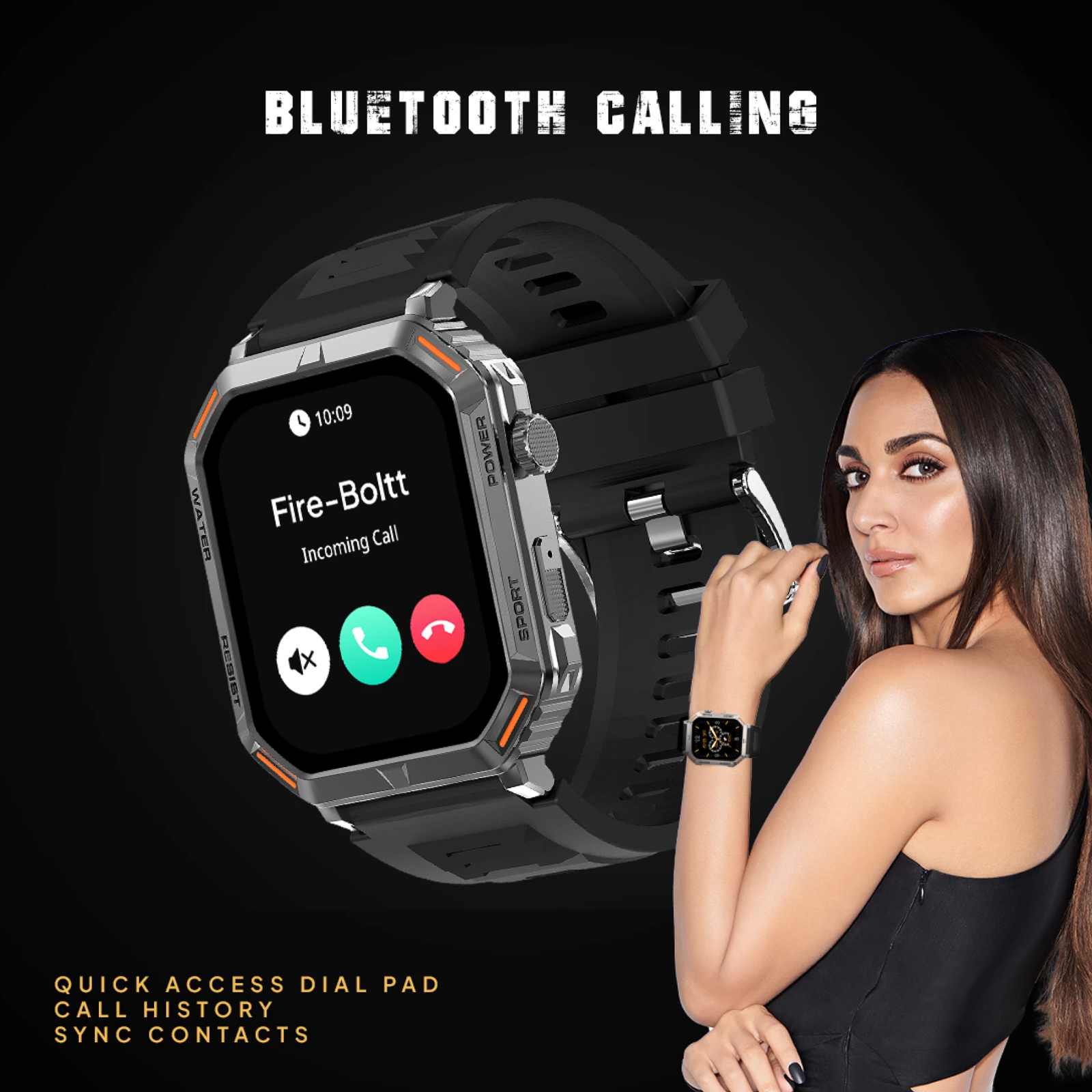 Fire Boltt Ring 3 Smart Watch Bluetooth Calling (Navy)