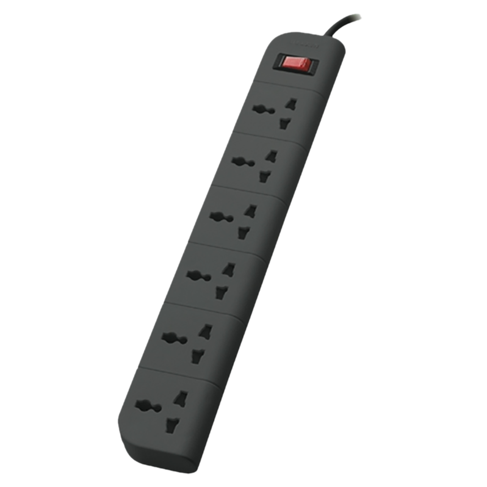 belkin 2M 6 Outlet Surge Protector (F9E600ZB, Grey)