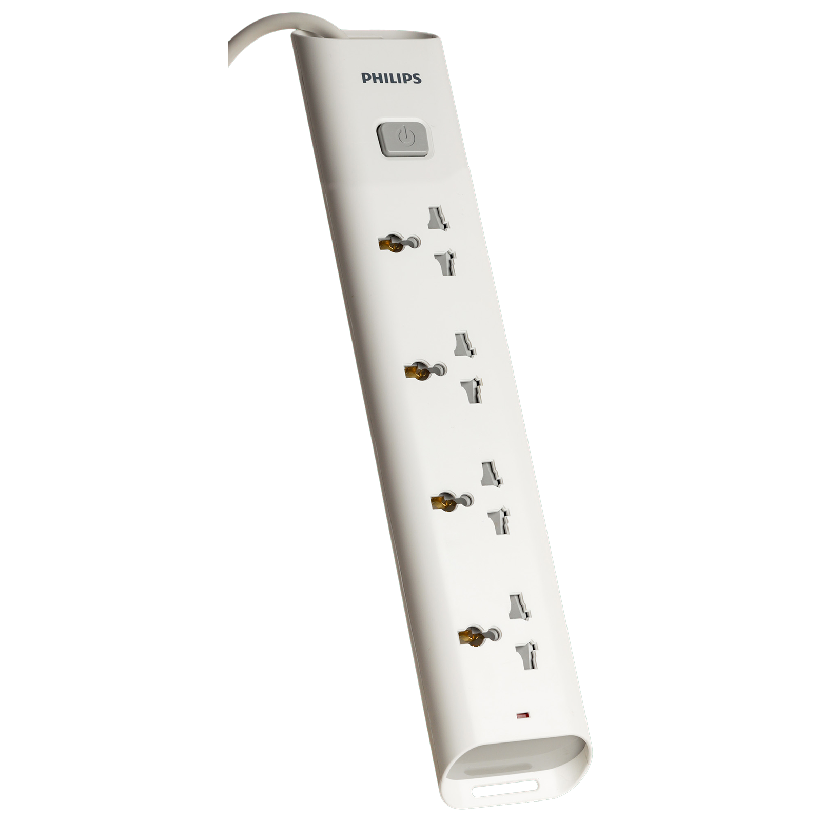 PHILIPS 10 Amps 4 Sockets Power Multiplier (1.2 Meters, Child Safety Shutter, CHP2442W/94, White)