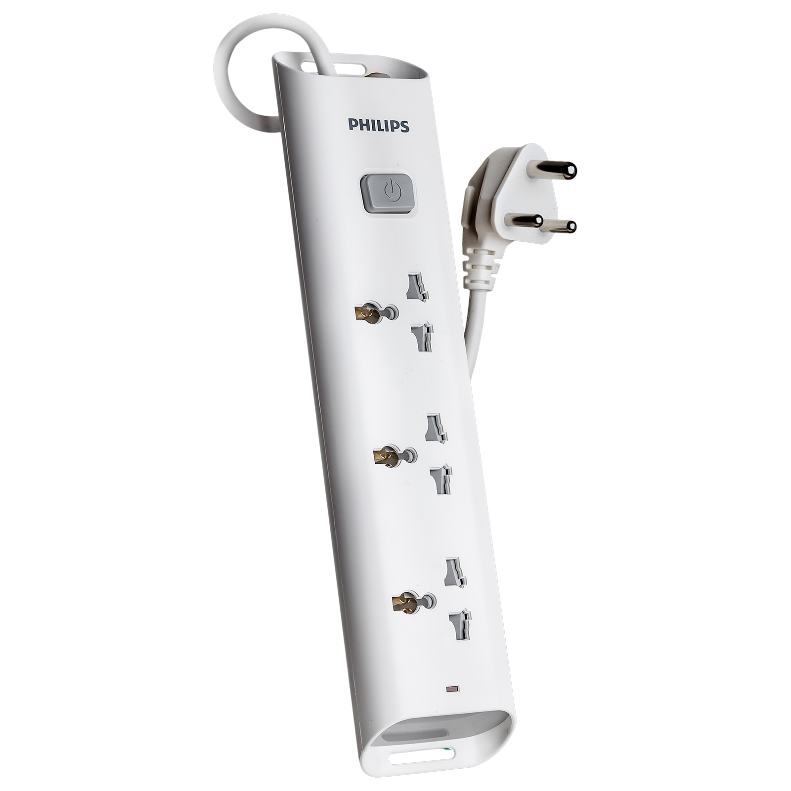 PHILIPS 10 Amps 3 Sockets Power Multiplier (1.2 Meters, Child Safety Shutter, CHP2432W/94, White)