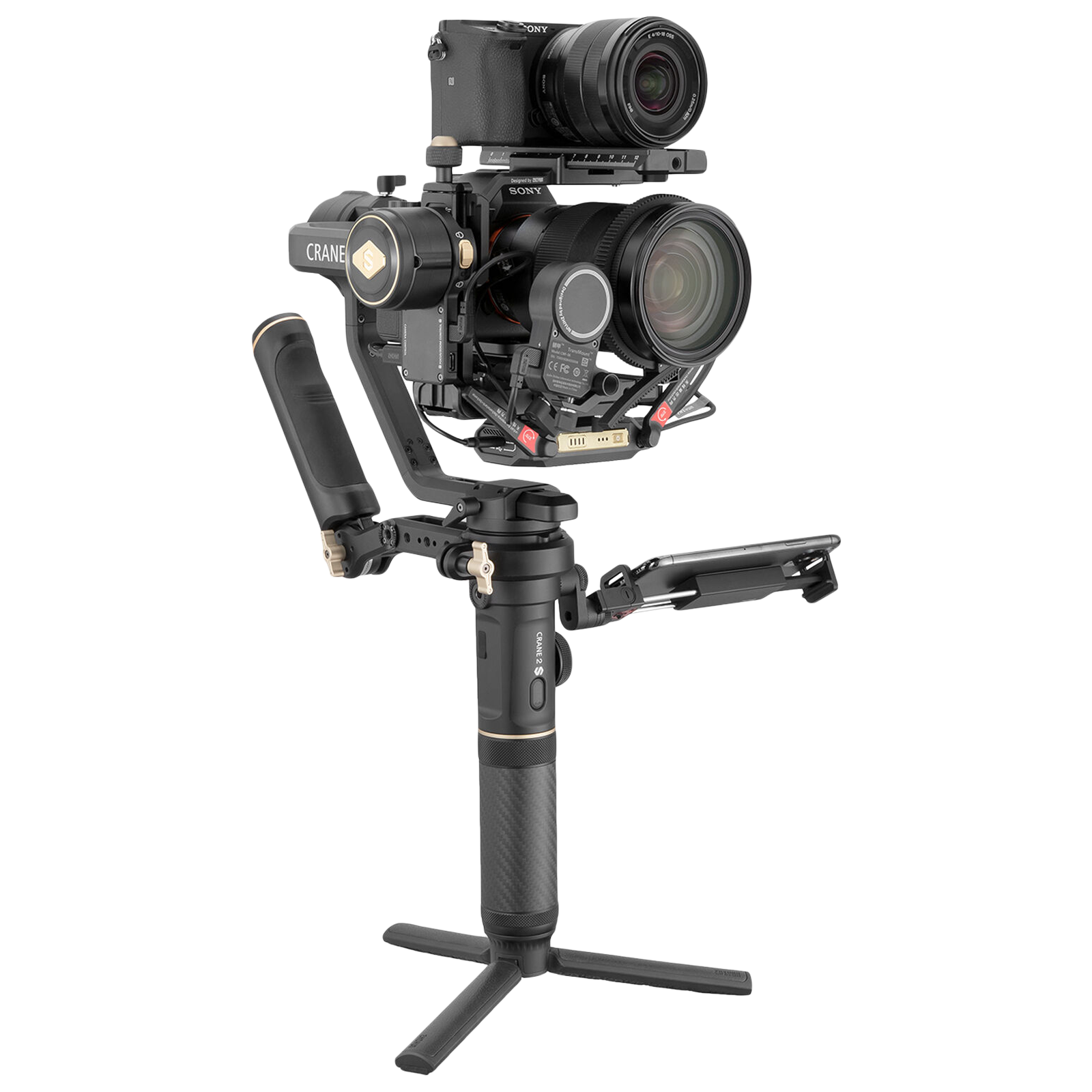 Zhiyun Crane 2S Pro 3-Axis Gimble for Camera (360 Degree Pan Motion, Black)
