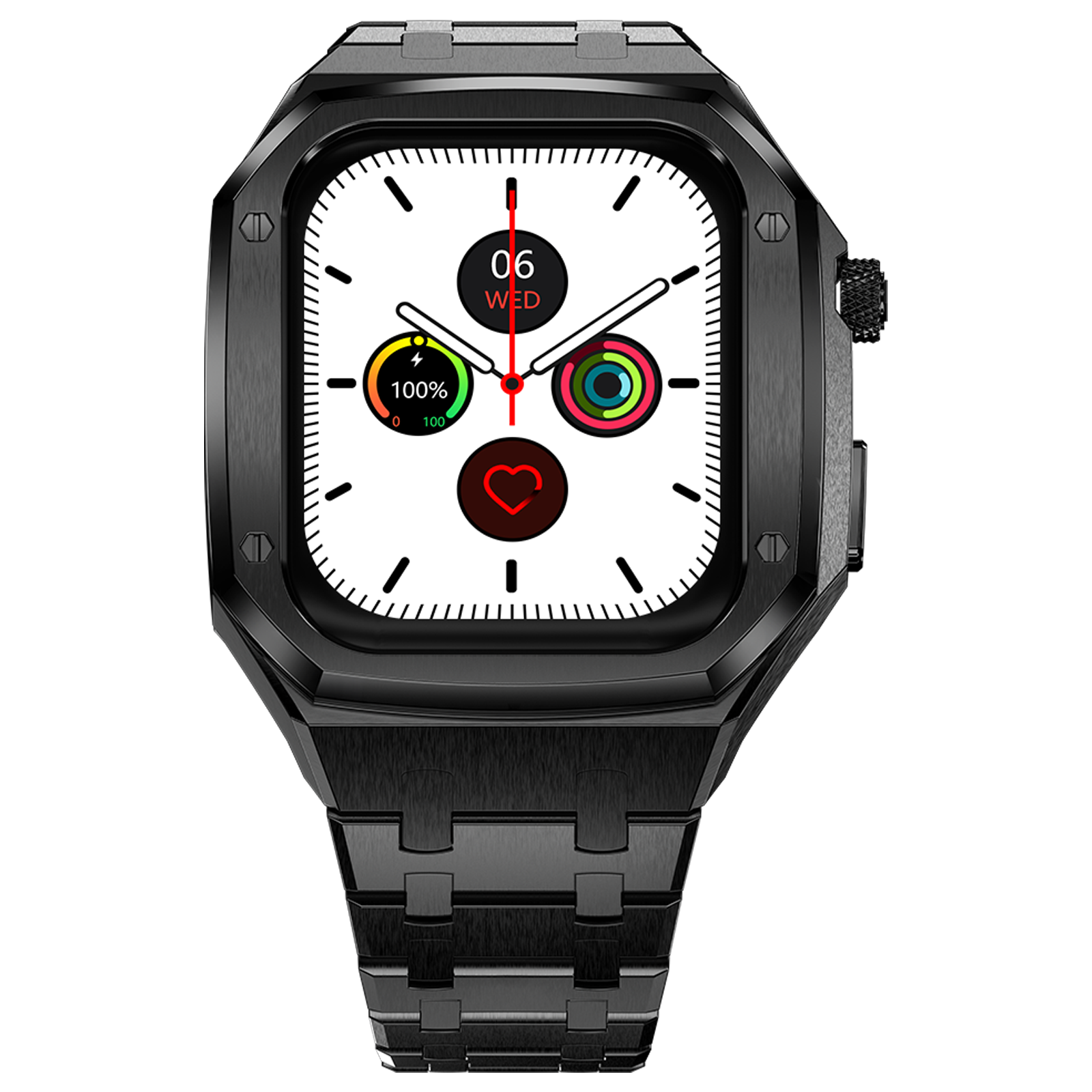 

FIRE-BOLTT Elemento Smartwatch with Bluetooth Calling (49.5mm Always On Display, IP68 Water Resistant, Black Strap)