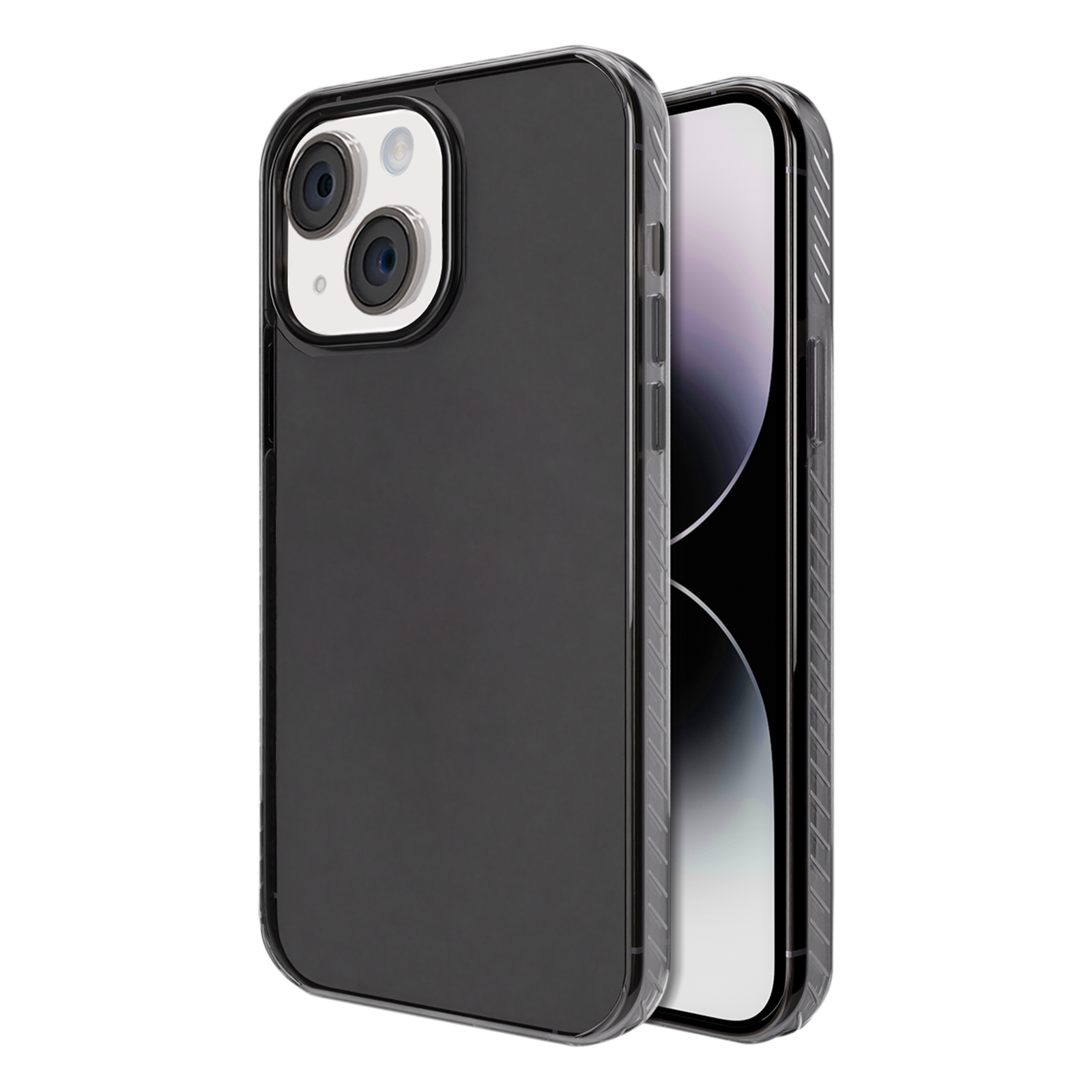 

GRIPP Combat Hard TPU & Polycarbonate Back Cover for Apple iPhone 15 Plus (Anti Bacterial Technology, Smoke)