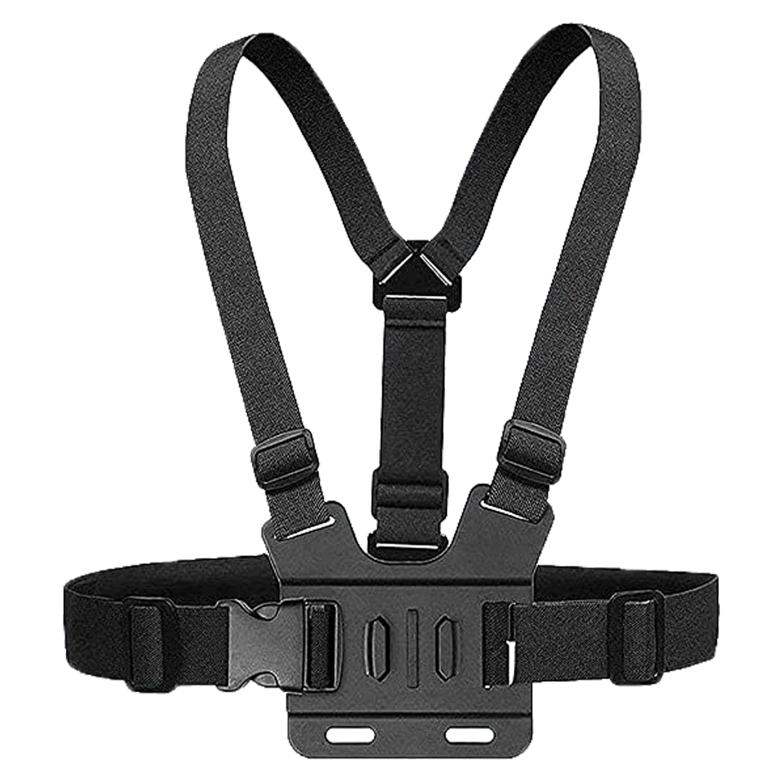 HIFFIN Adjustable Body Harness Chest Belt Strap for Camera and Mobile (Lightweight, Black)