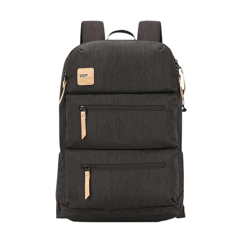 

VIP Ride 01 19 Litres Polyester Casual Backpack (3 Front Pockets, BPRID01GRY, Grey)