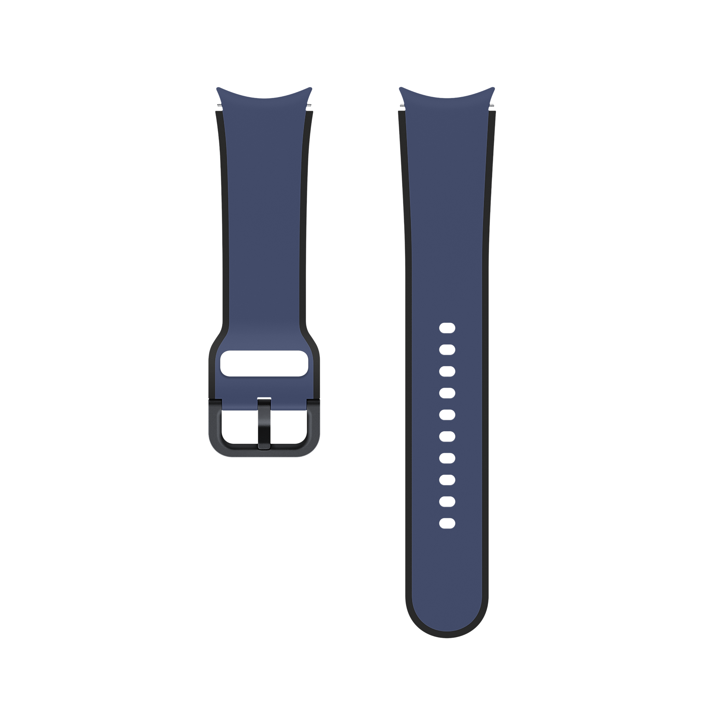 

SAMSUNG Fluoroelastomer Strap for SAMSUNG Galaxy Watch4, Watch4 Classic, Watch5 & Watch5 Pro (Two-Tone Design, Navy)