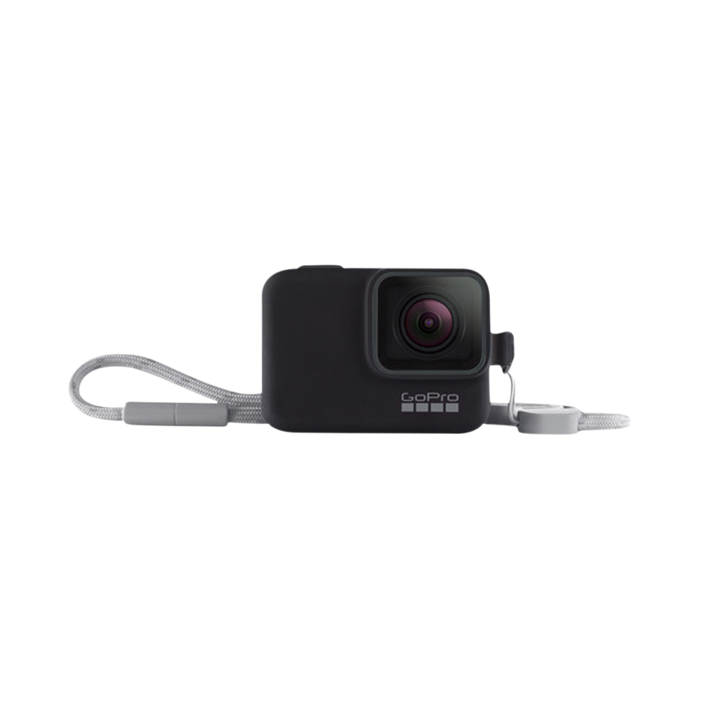 

GoPro Water Resistant Sleeve+ for Hero7 Camera (Adjustable Lanyard, Black)