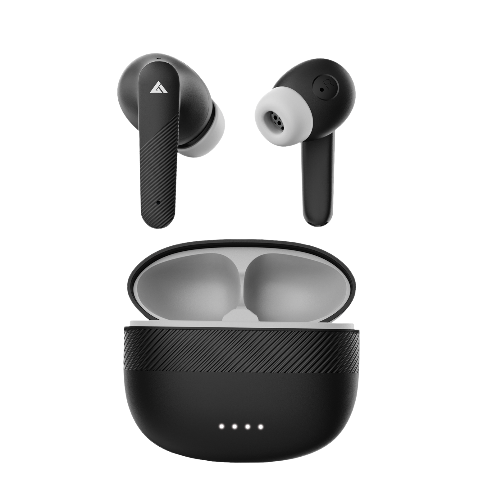BOULT AUDIO X60 TWS Earbuds with Active Noise Cancellation (IPX5 Water Resistant, Zen Quad Mic, Black)