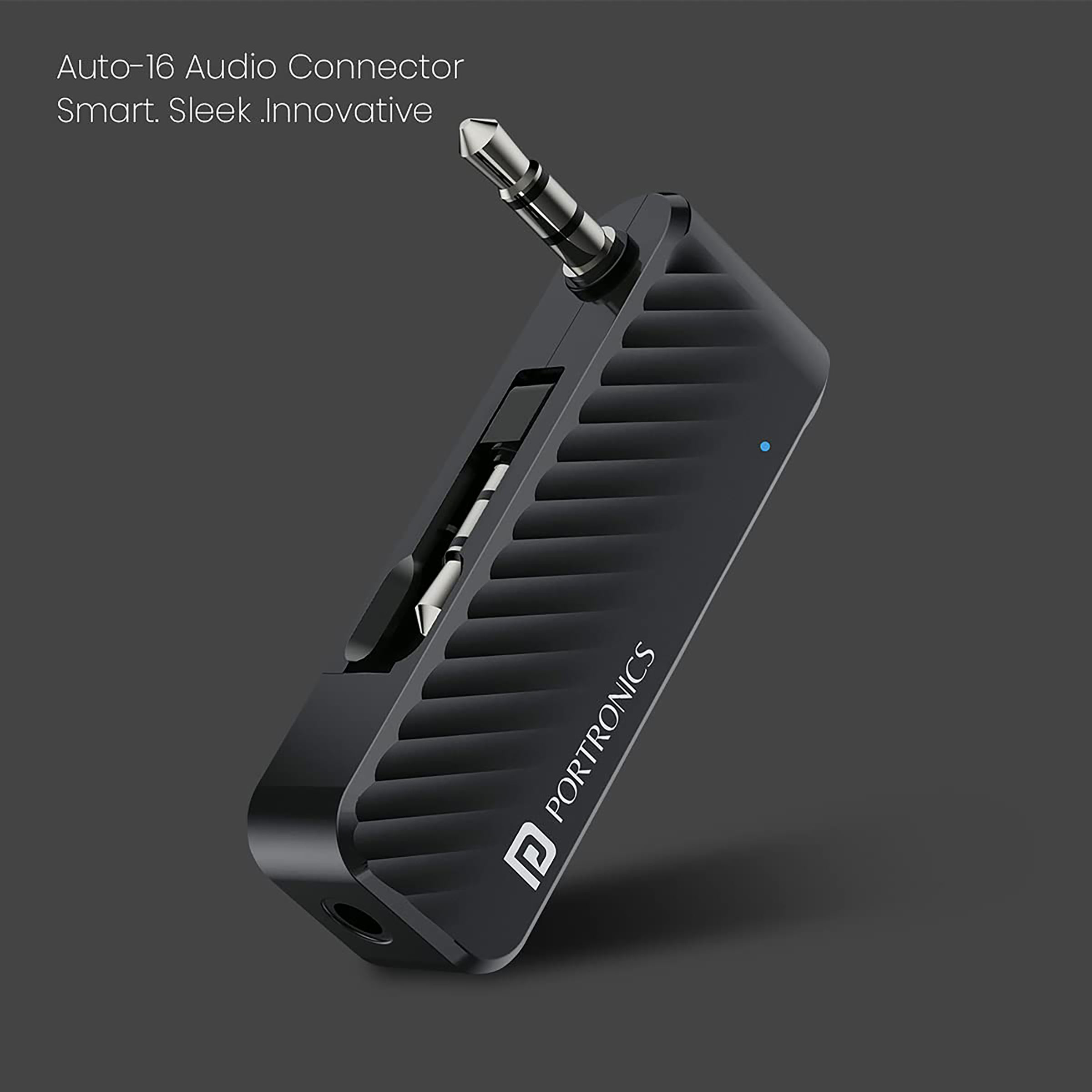 Buy Portronics POR 1316 3.5mm Stereo Audio Connector (Bluetooth 5.1, Auto 16,  Black) Online - Croma