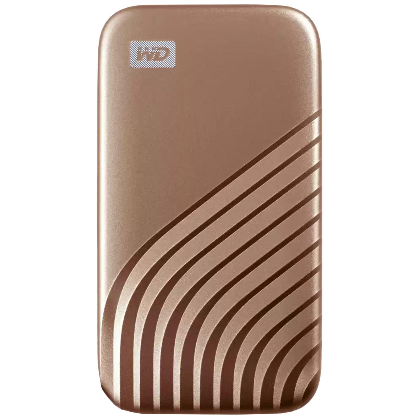 Western Digital My Passport 500GB USB 3.2 (Type-C) Solid State Drive (Password Protection, WDBAGF5000AGD-WESN, Gold)