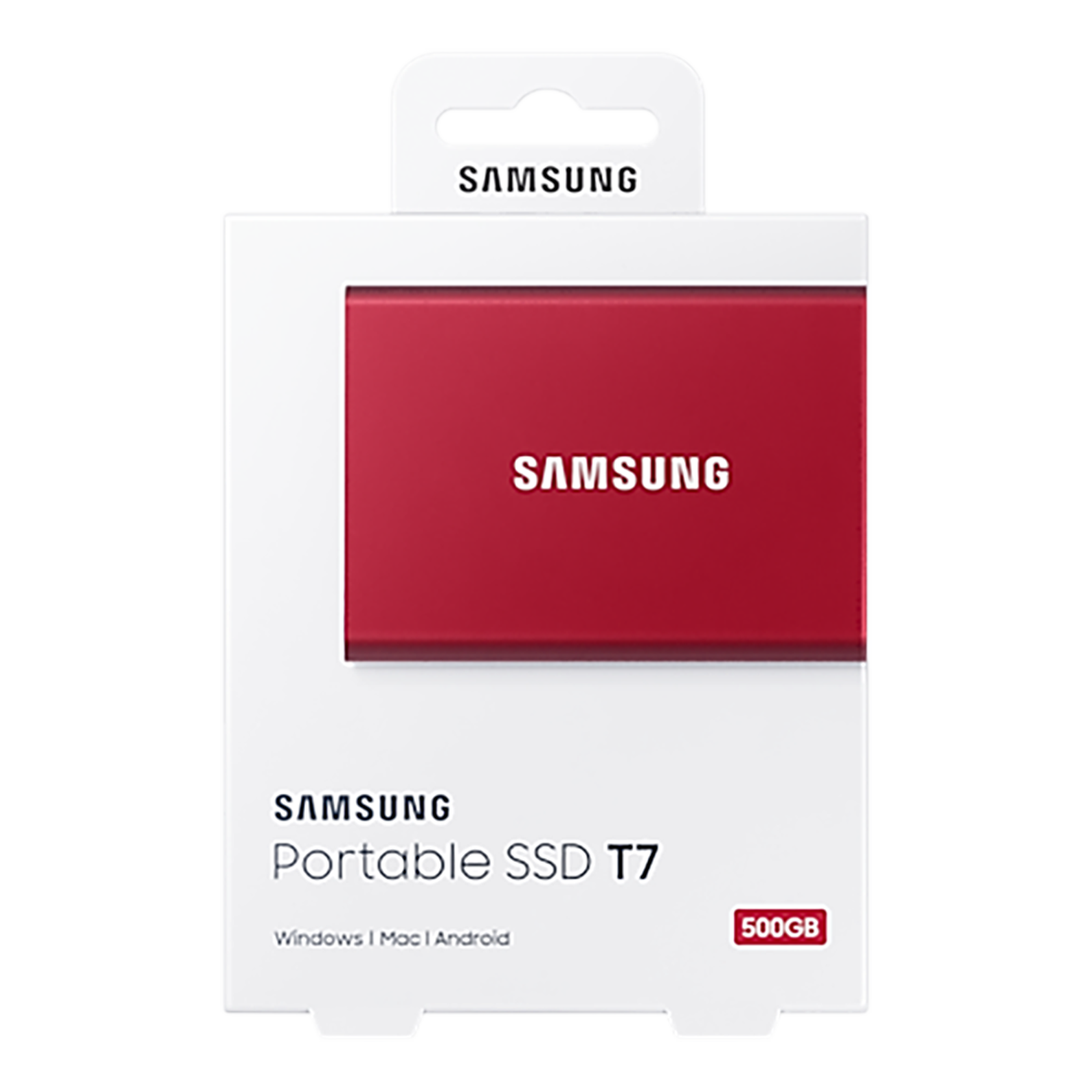 Buy Samsung T7 500 GB USB 3.2 Solid State Drive (UASP Mode, MU-PC500R/WW,  Metallic Red) Online - Croma